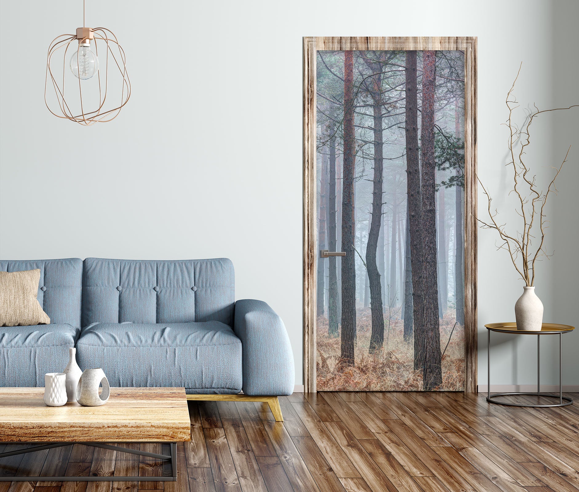 3D Woods Trees 106146 Assaf Frank Door Mural