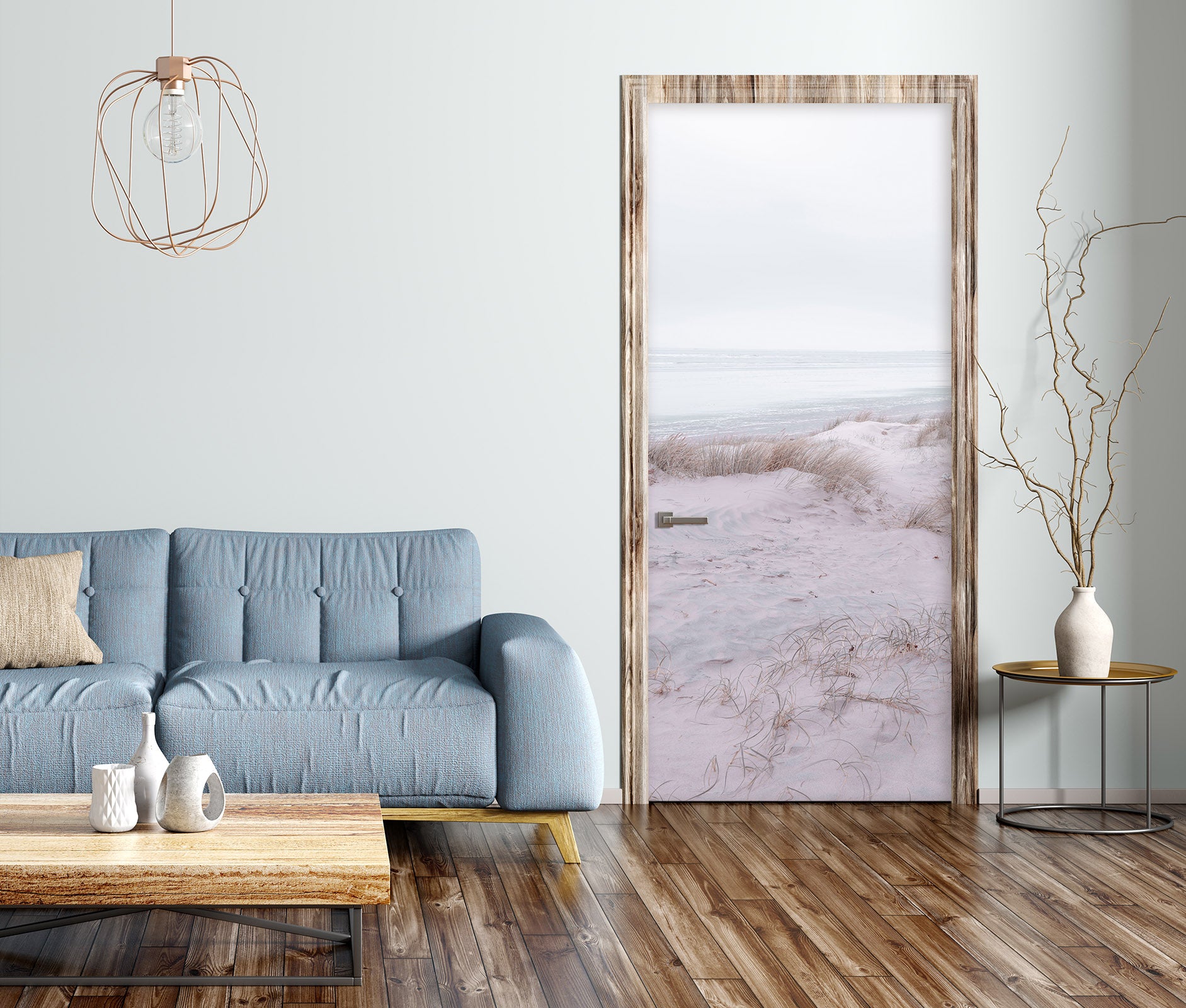 3D Desert Grass 10257 Assaf Frank Door Mural