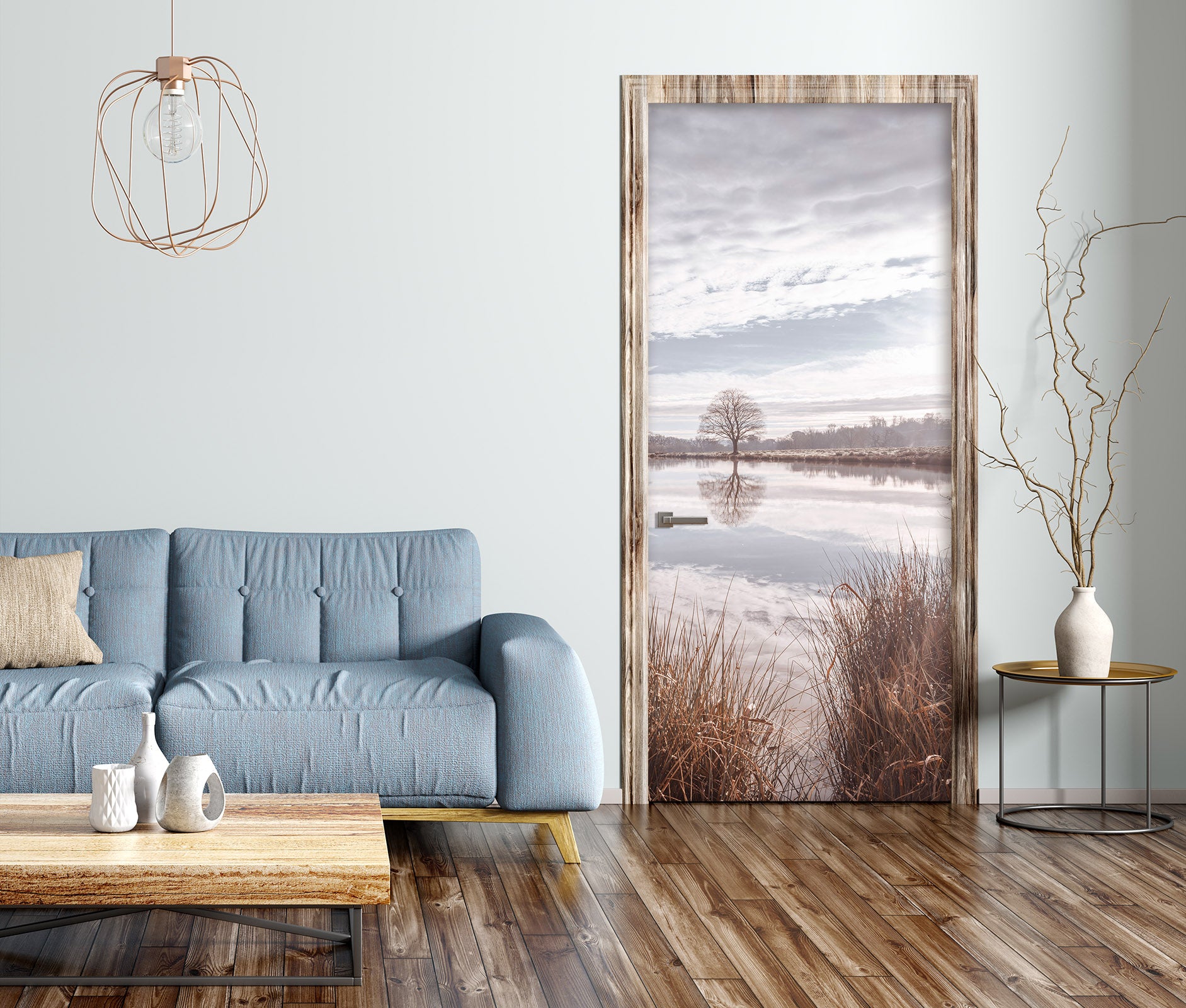 3D Sky Grassy Creek 10227 Assaf Frank Door Mural