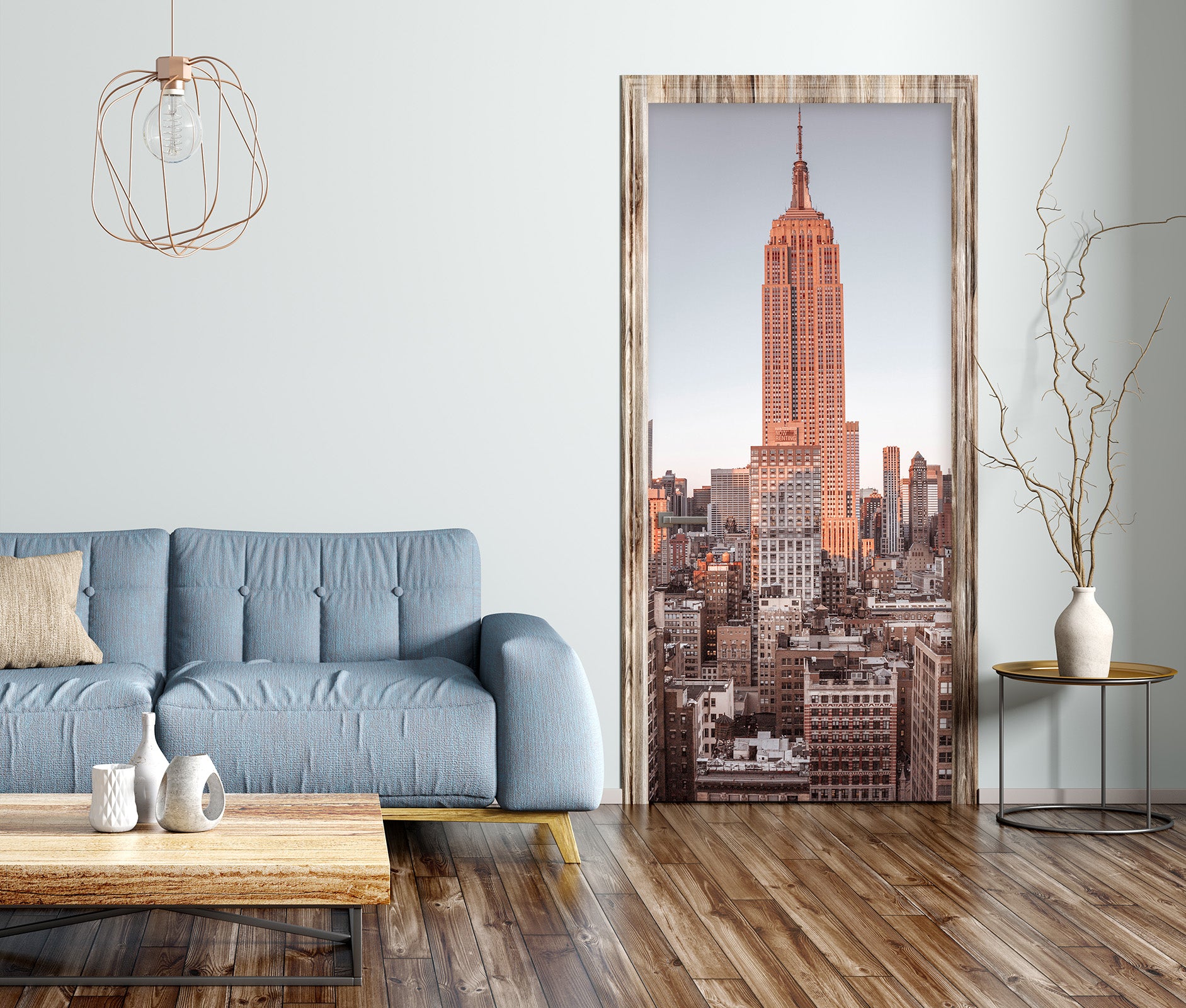 3D High Building 101150 Assaf Frank Door Mural