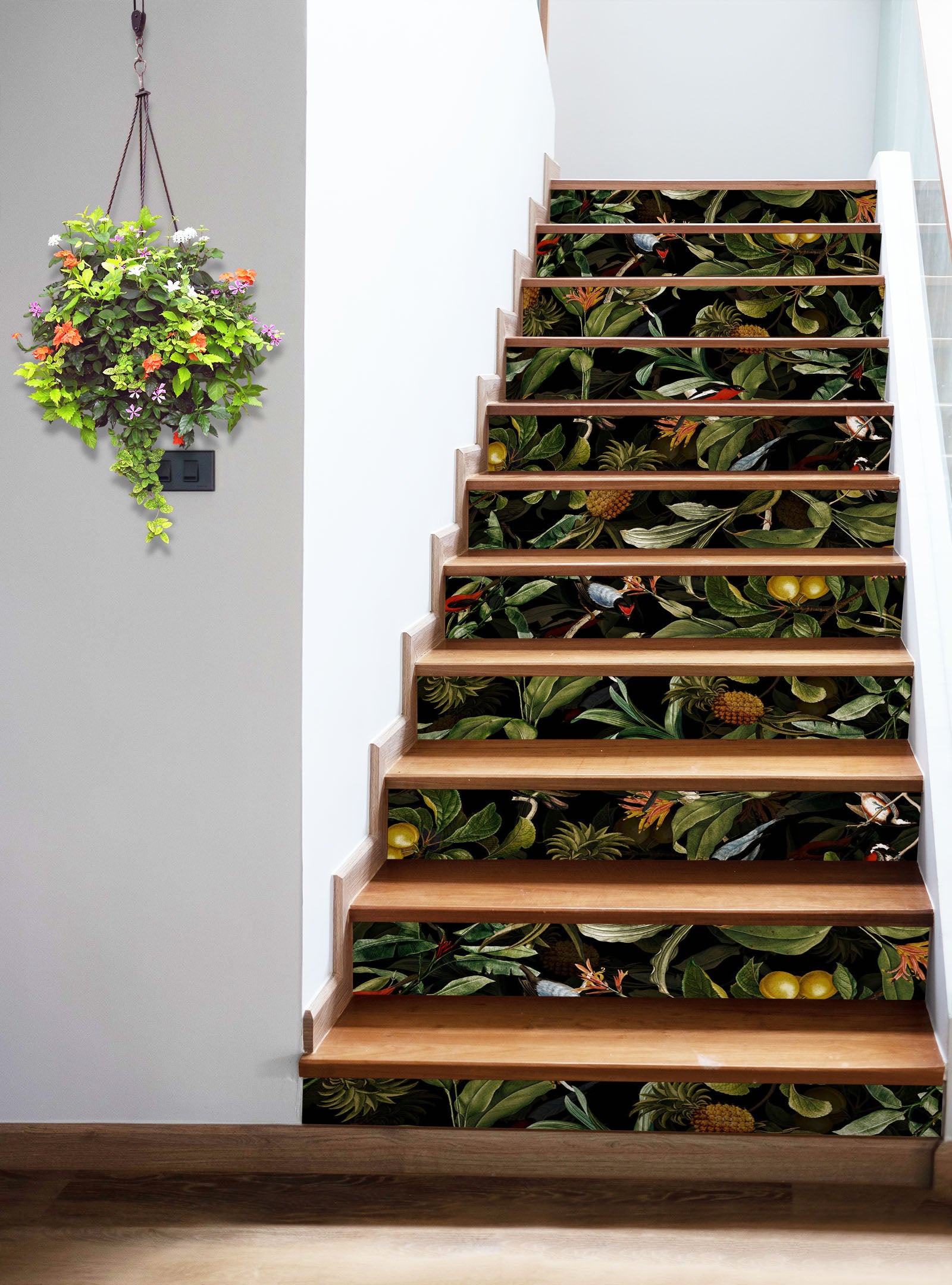 3D Bush Leaves 103223 Uta Naumann Stair Risers