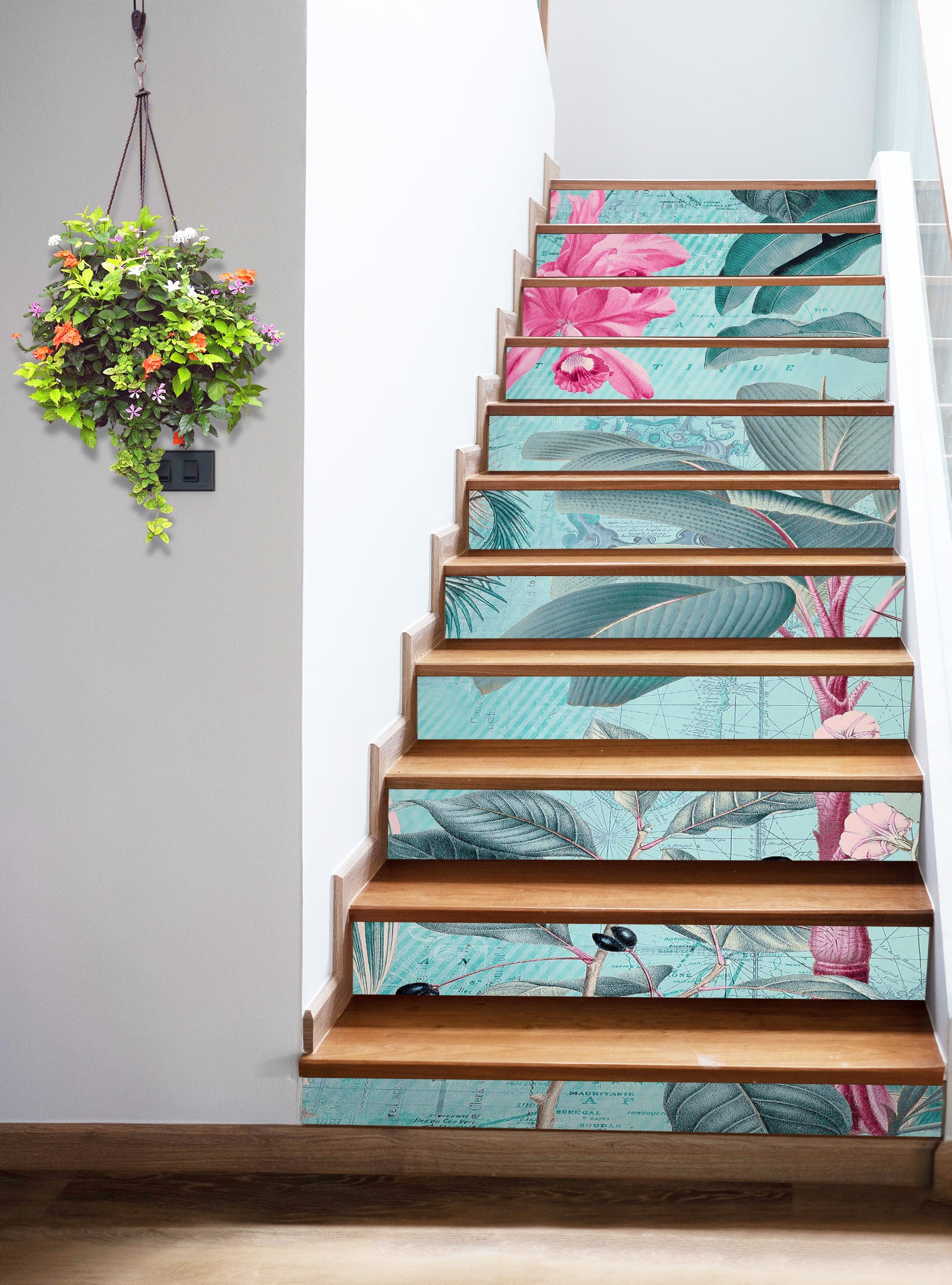 3D Tree Flowers 104127 Andrea Haase Stair Risers