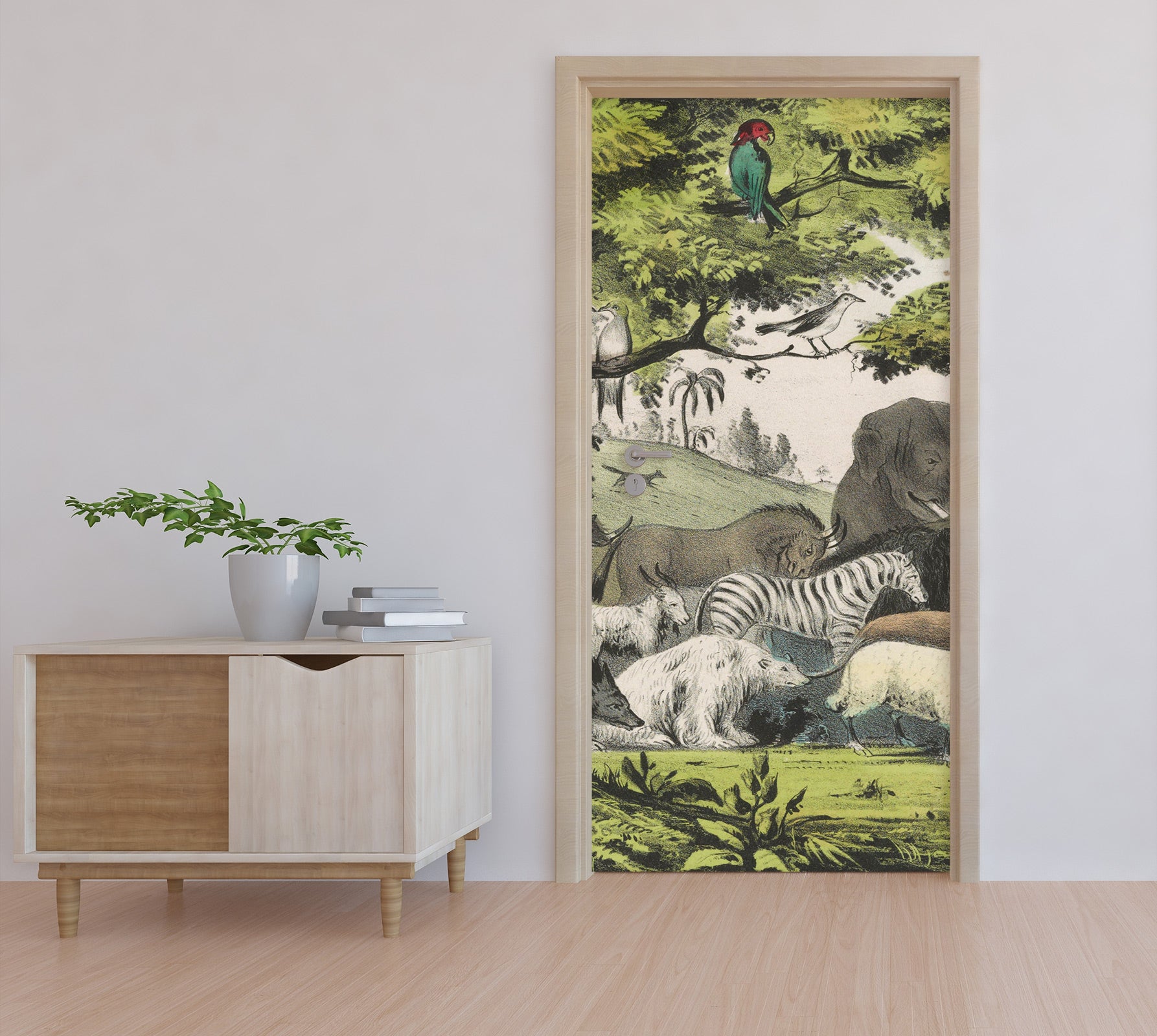 3D Trees Animals 11879 Andrea Haase Door Mural