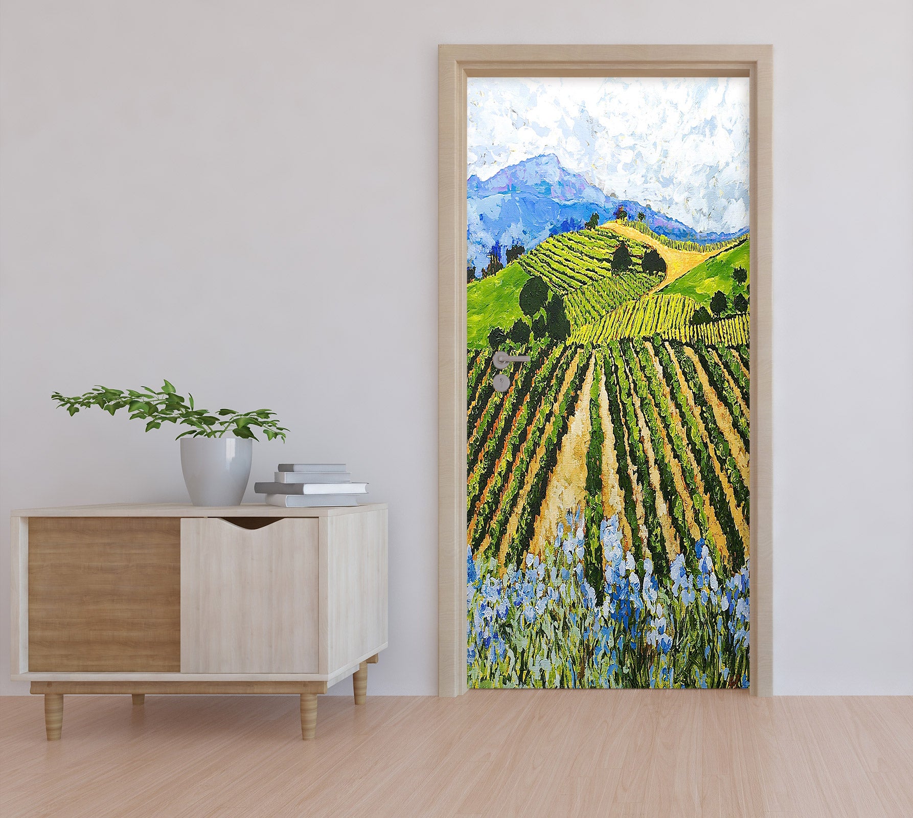 3D Field Mountains 9312 Allan P. Friedlander Door Mural