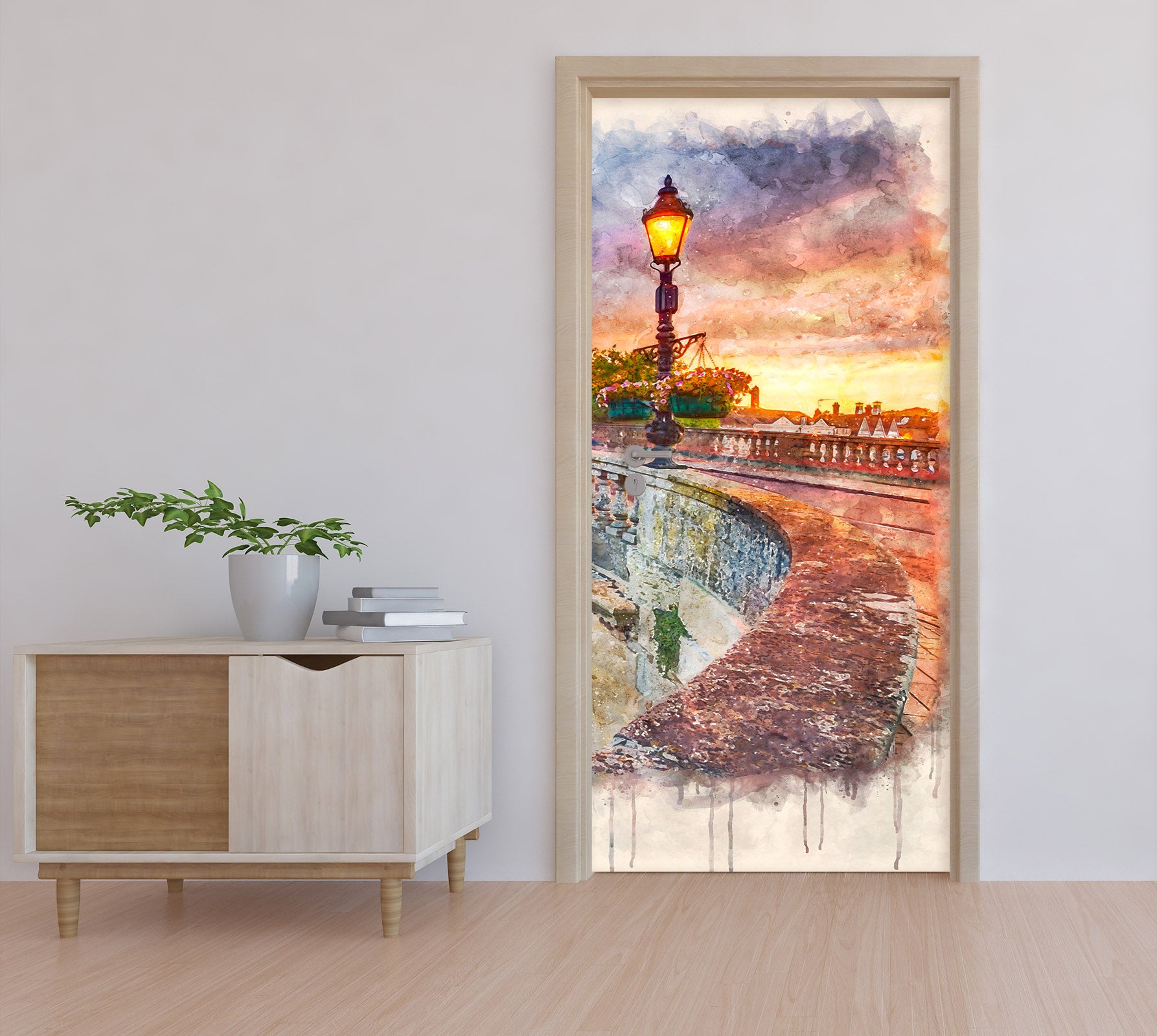 3D Street Light 101197 Assaf Frank Door Mural