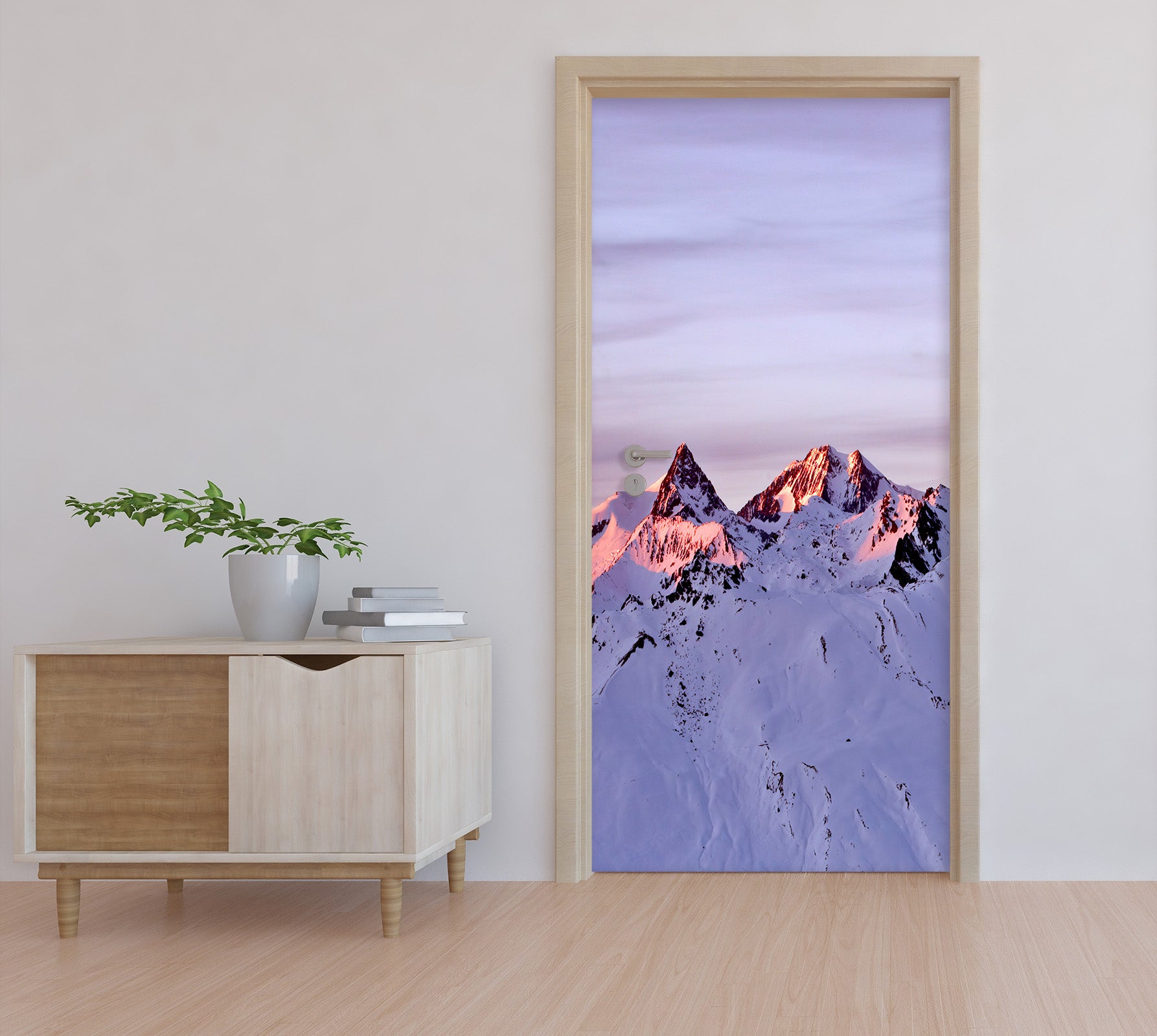 3D Snow Mountain 10650 Assaf Frank Door Mural