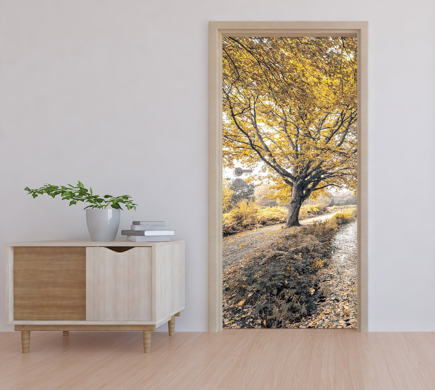 3D Trees Grass 101186 Assaf Frank Door Mural