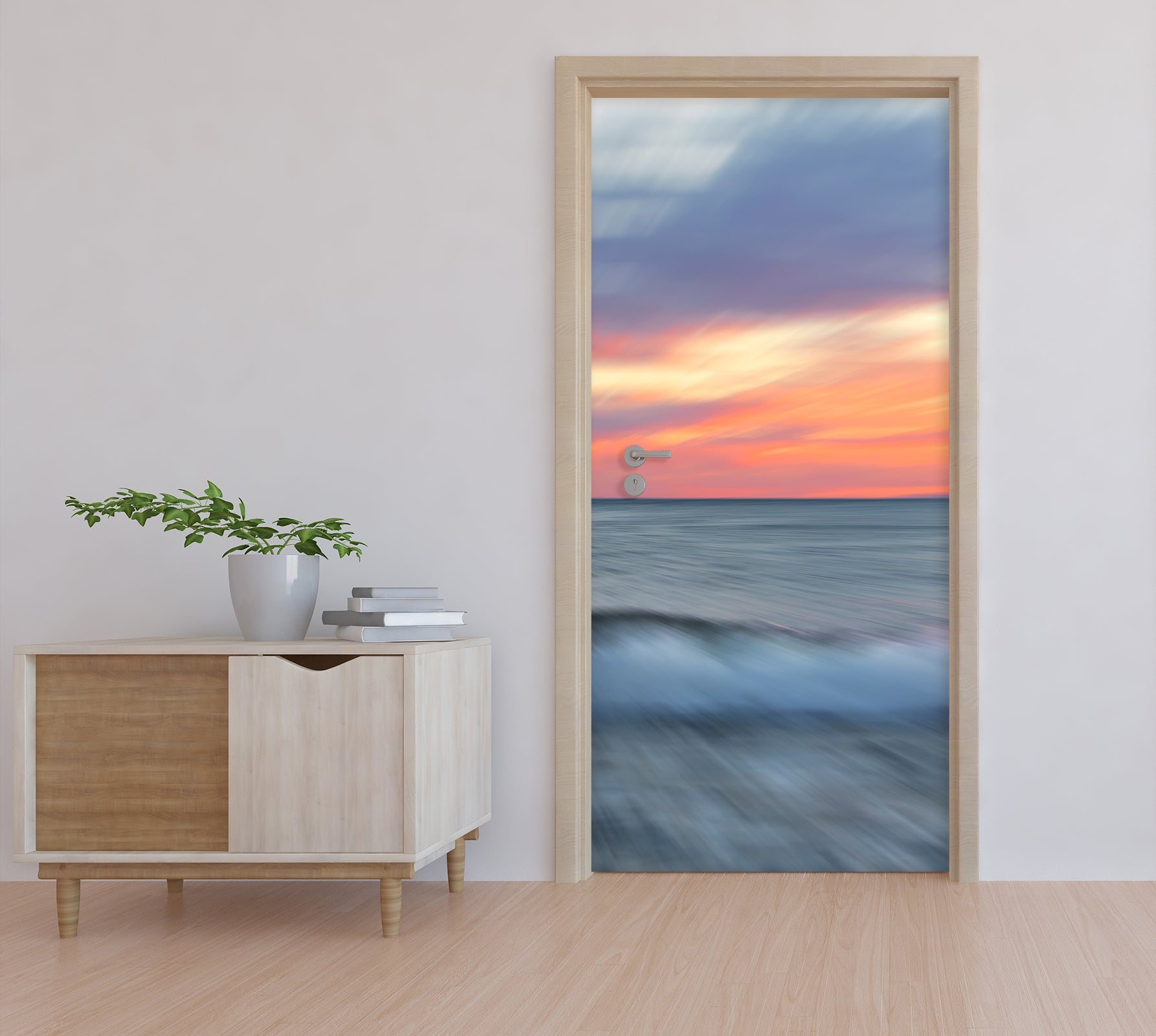 3D Sunset Waves 11608 Marco Carmassi Door Mural