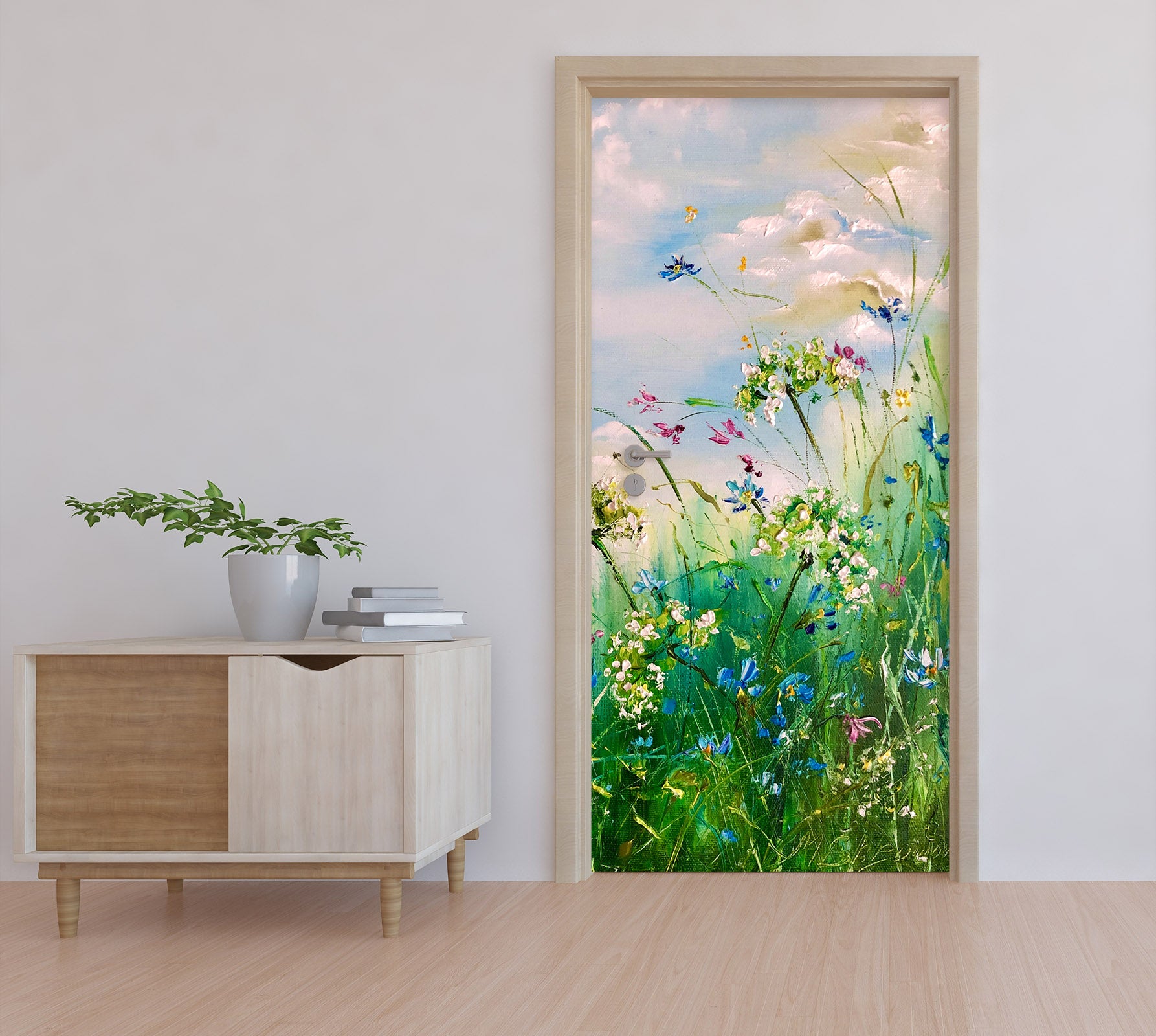 3D Green Grass 3247 Skromova Marina Door Mural