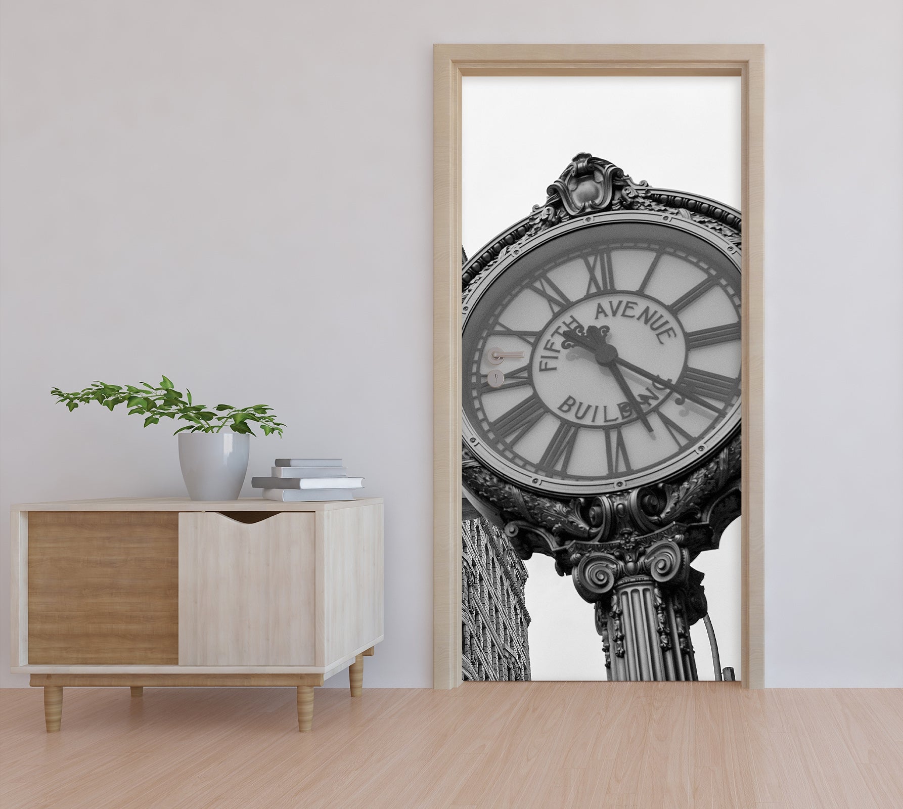 3D Clock 12210 Marco Carmassi Door Mural