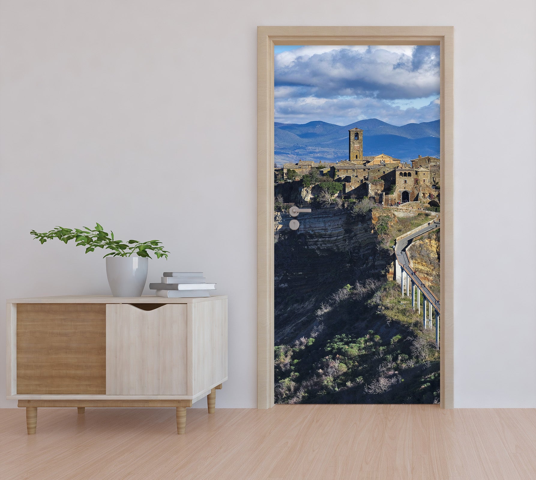 3D Mountain Building 119203 Marco Carmassi Door Mural