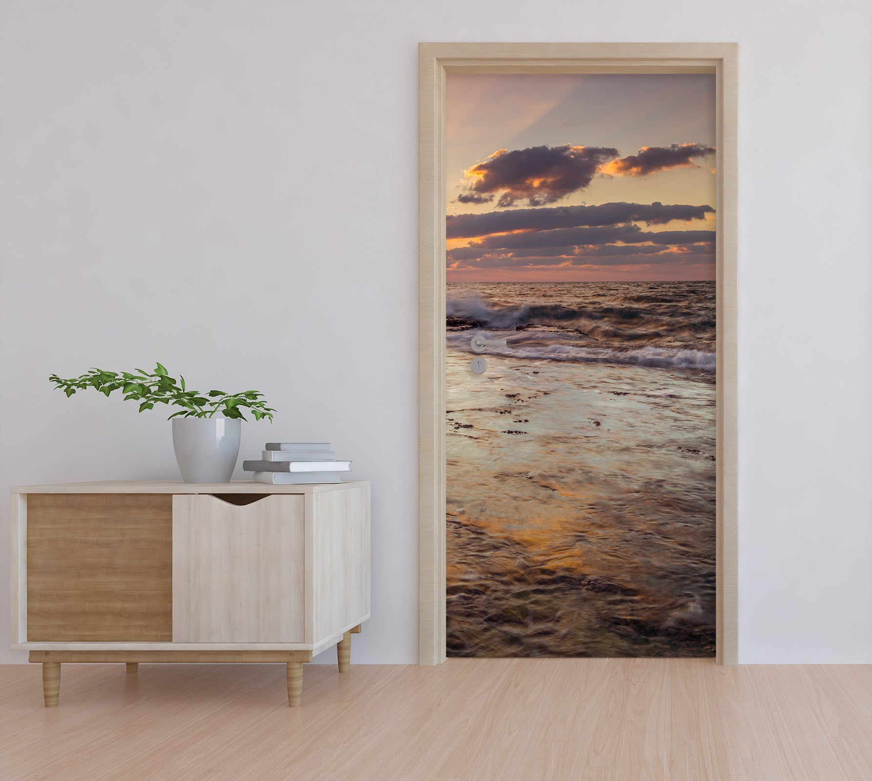 3D Sky Seaside 106139 Assaf Frank Door Mural