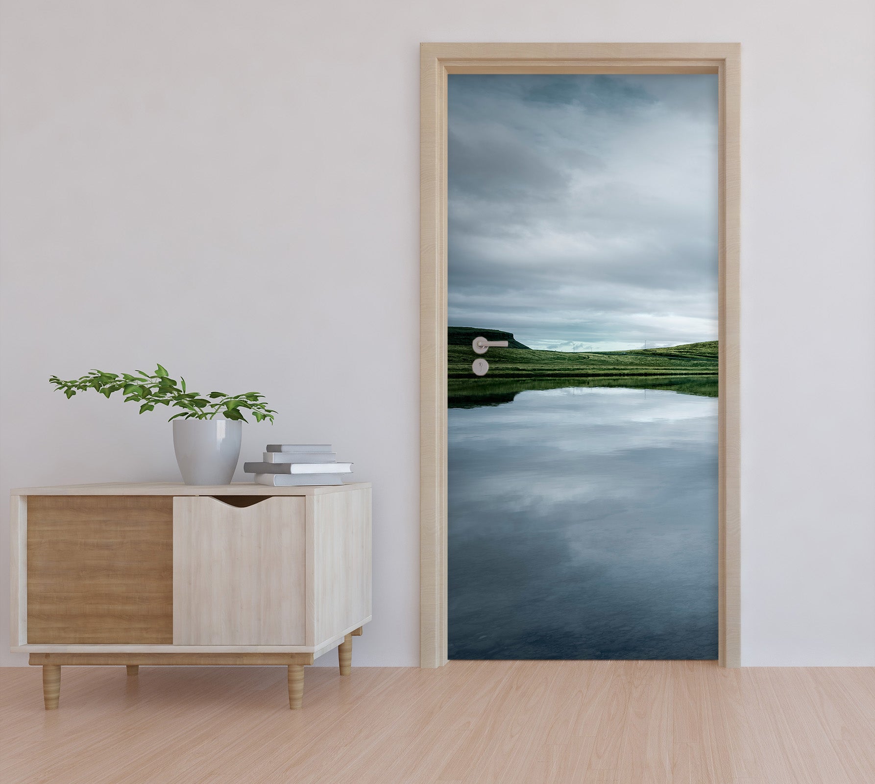 3D Lake Grassland 11544 Marco Carmassi Door Mural