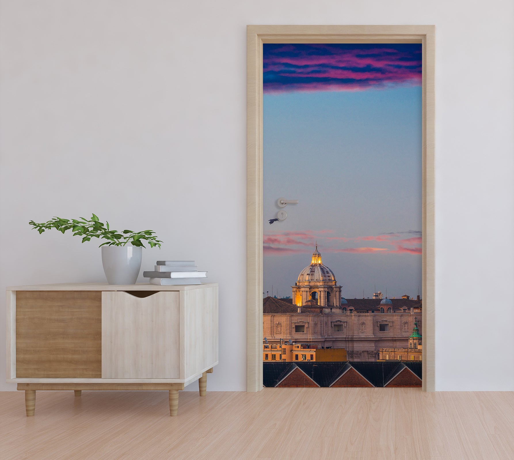 3D Night Sky Building 11542 Marco Carmassi Door Mural