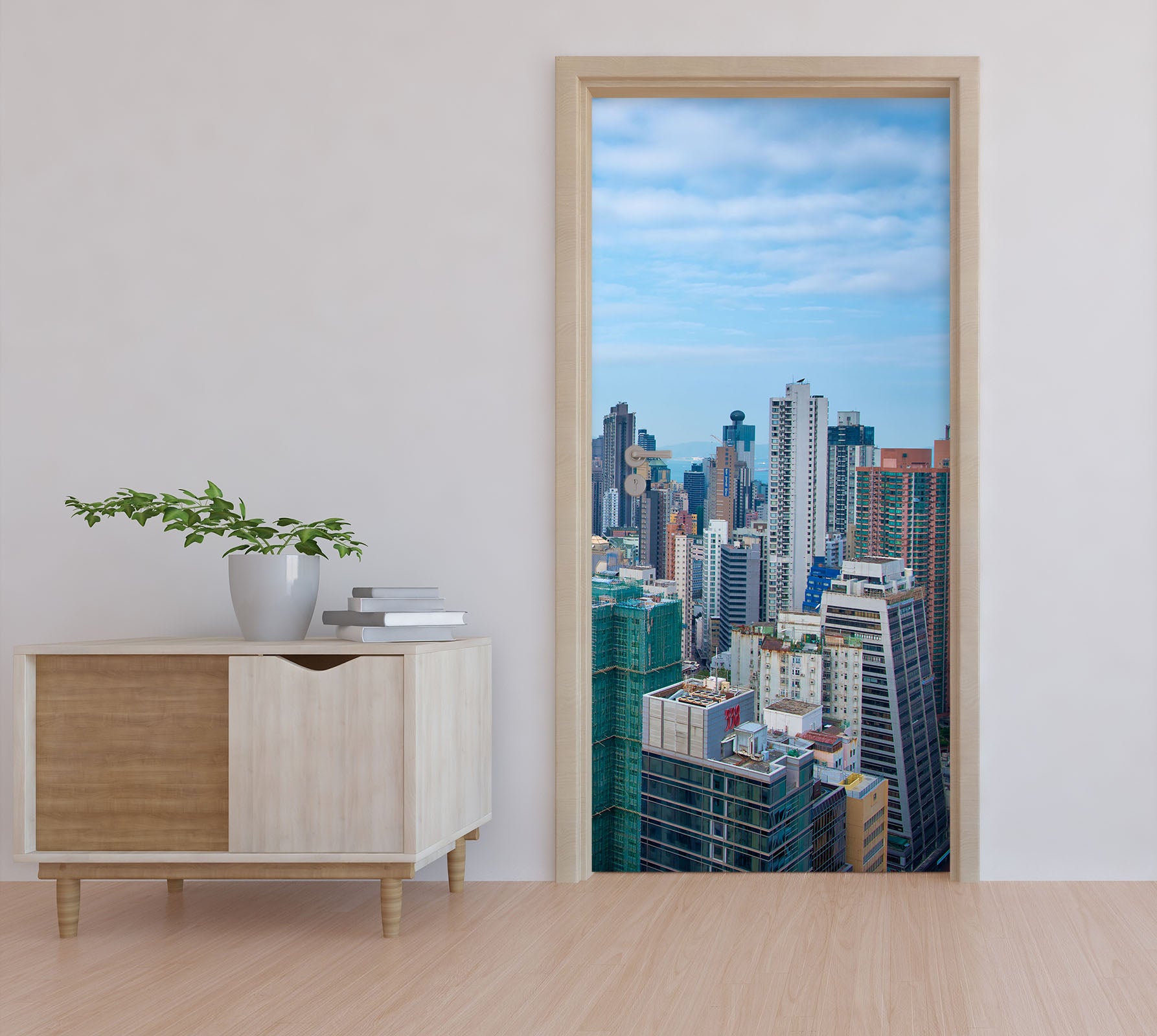 3D City High Buildings 119166 Marco Carmassi Door Mural