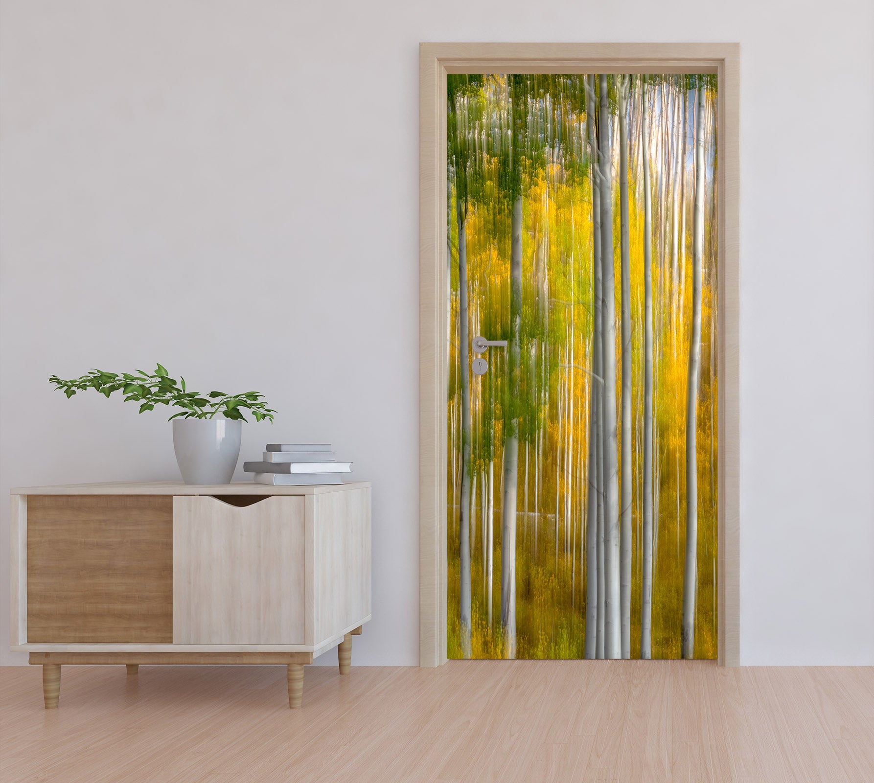 3D Woods Trees 122103 Marco Carmassi Door Mural