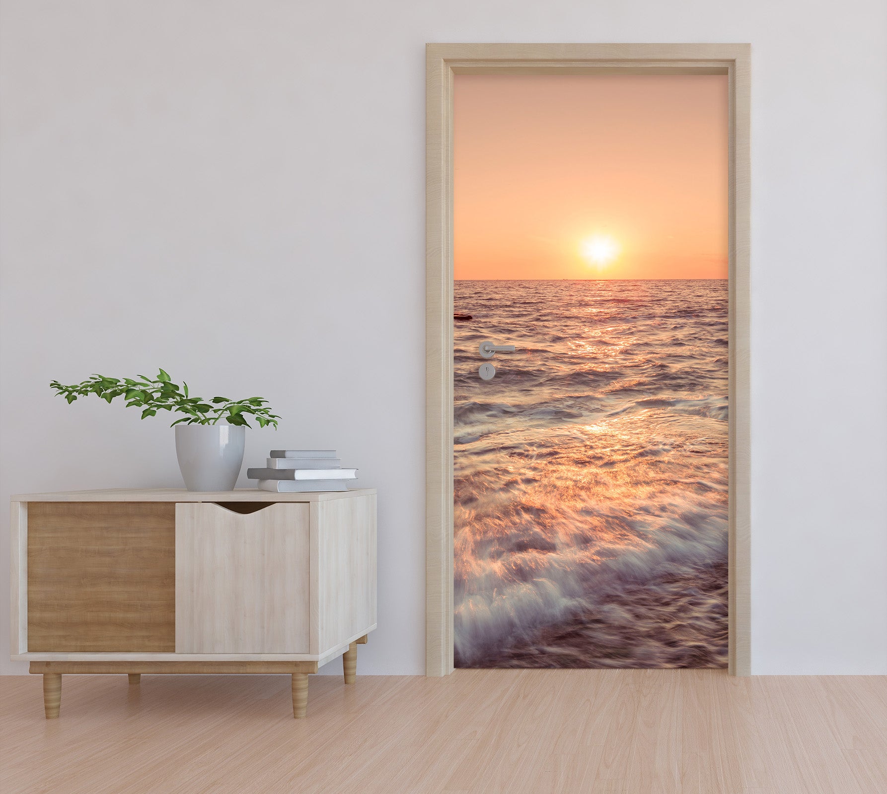 3D Sun Waves 101202 Assaf Frank Door Mural