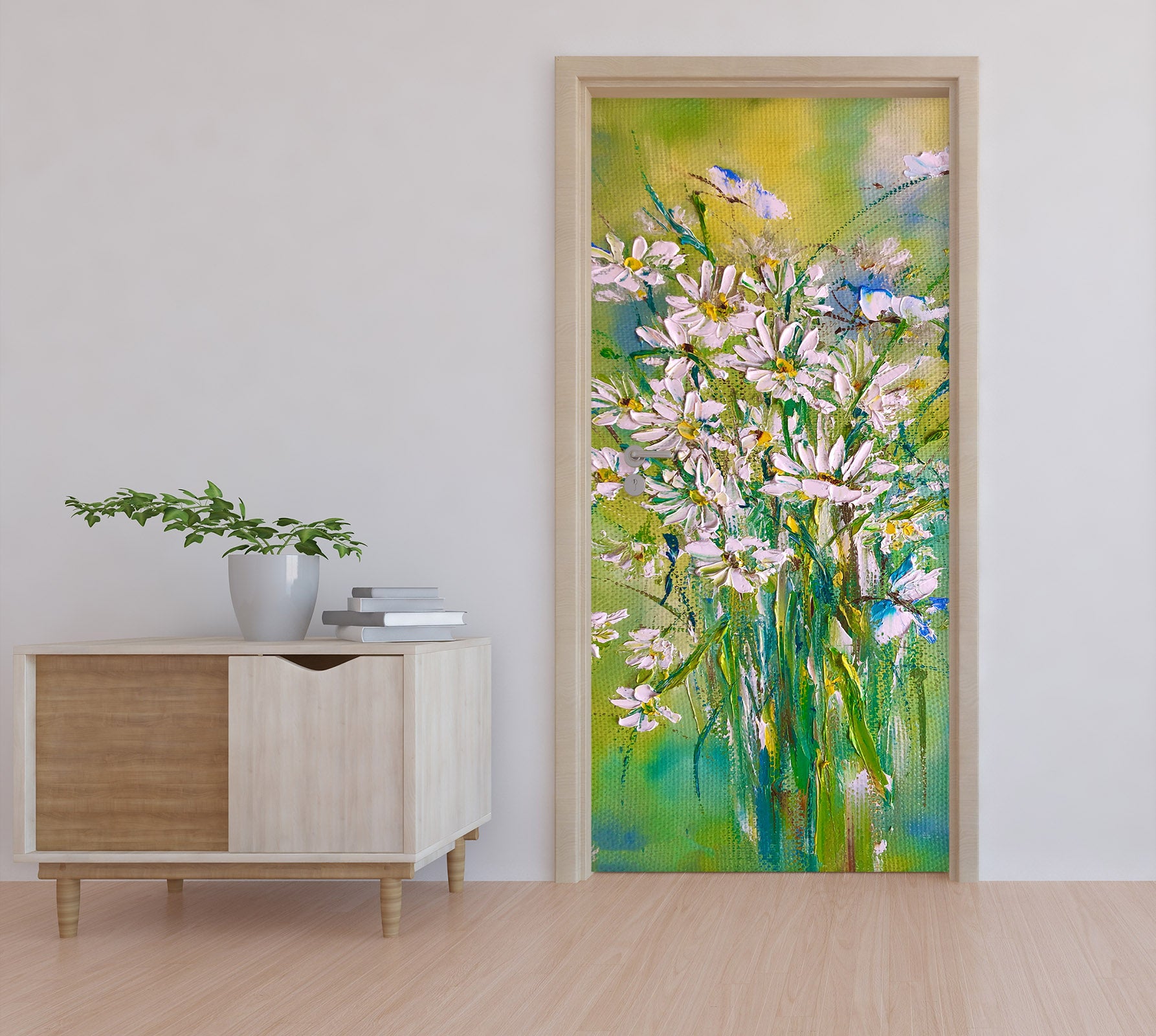 3D Painted Bouquet 852 Skromova Marina Door Mural