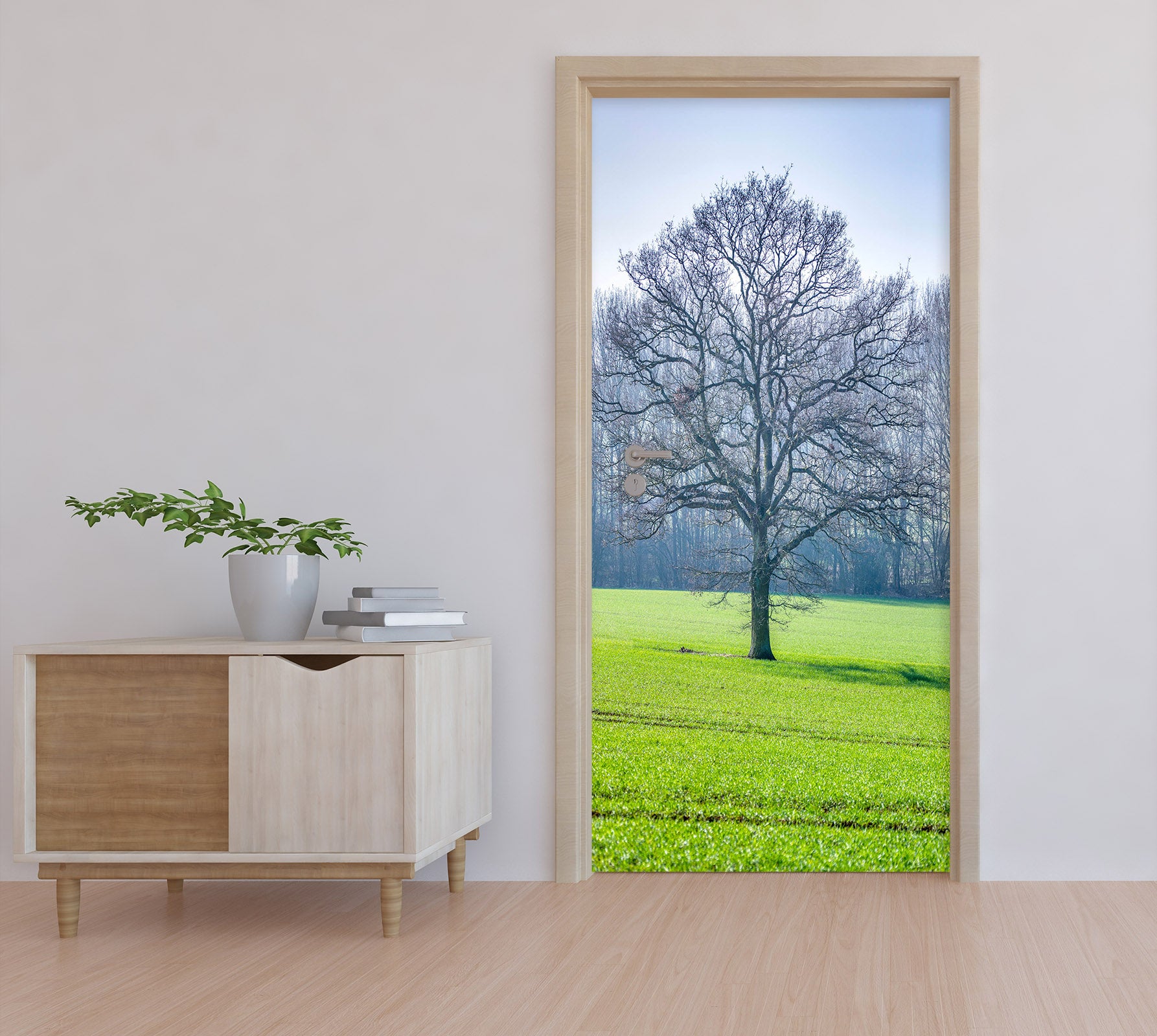 3D Lawn Tree 101213 Assaf Frank Door Mural