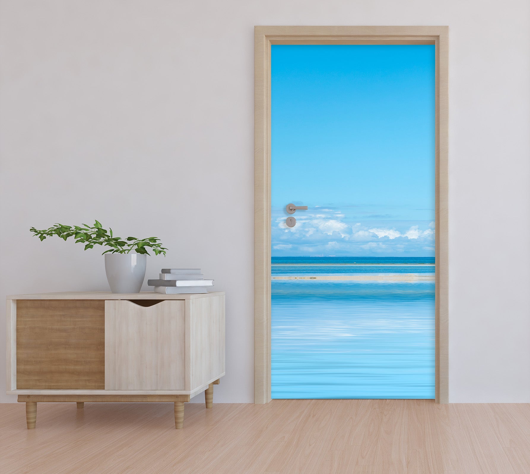 3D Blue Sky Sea 11501 Marco Carmassi Door Mural