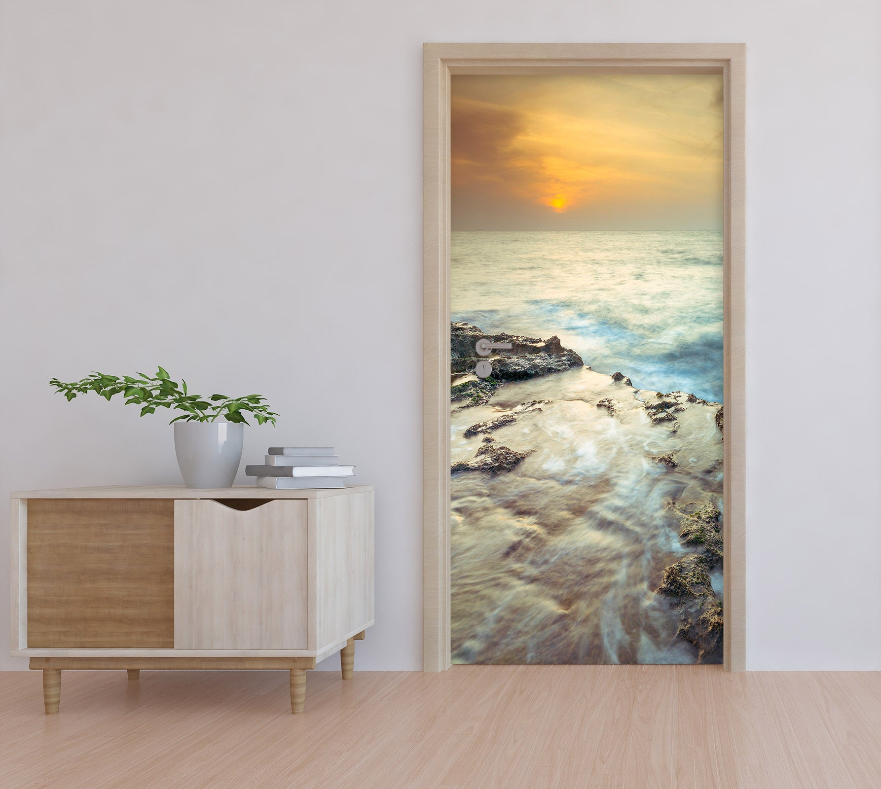 3D Sea Tide Waves 10653 Assaf Frank Door Mural