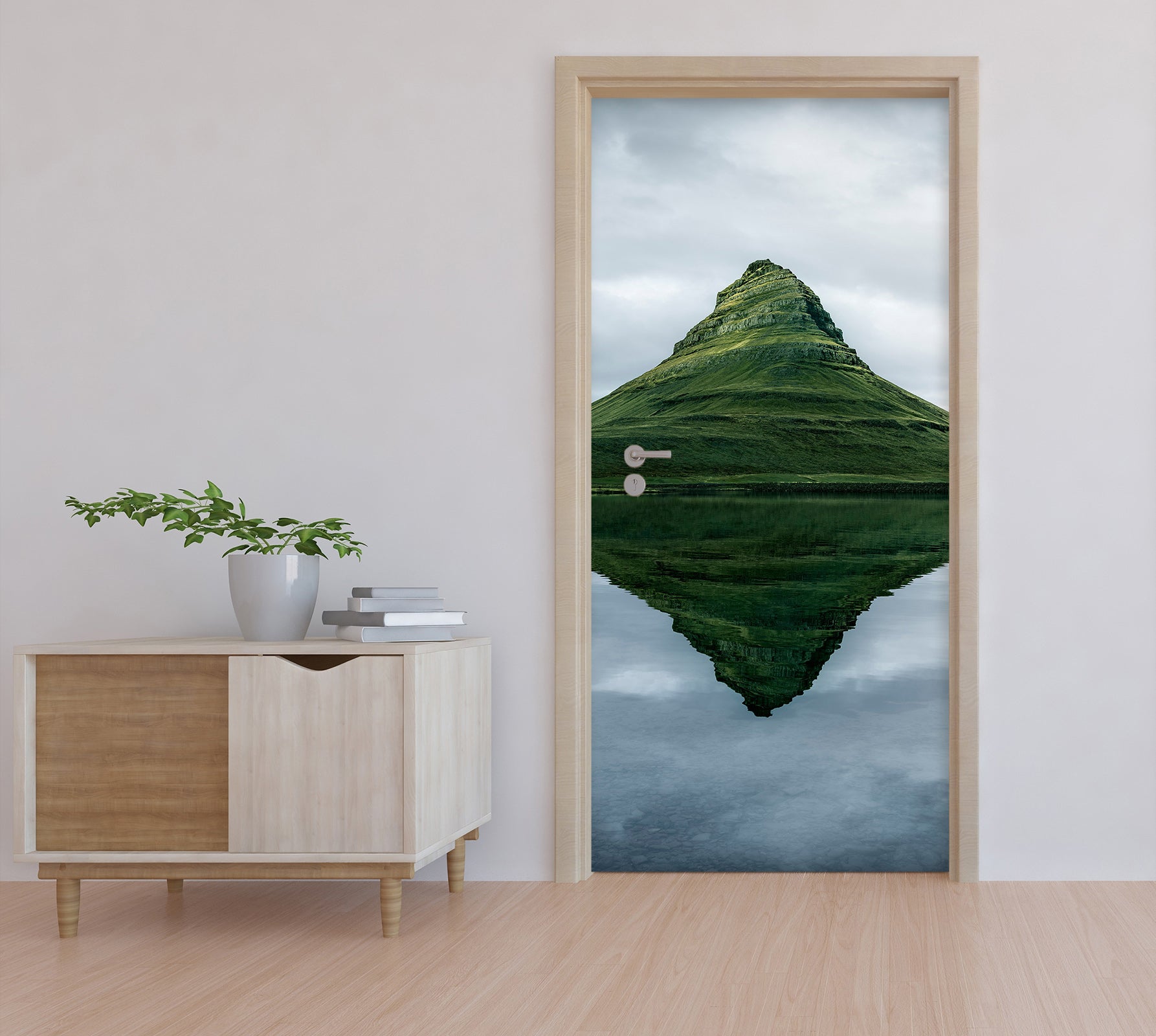 3D Hillside Grass Shadow 11545 Marco Carmassi Door Mural