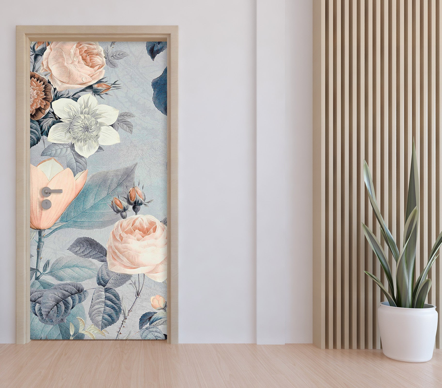 3D Rose Clump Pattern 11908 Andrea Haase Door Mural