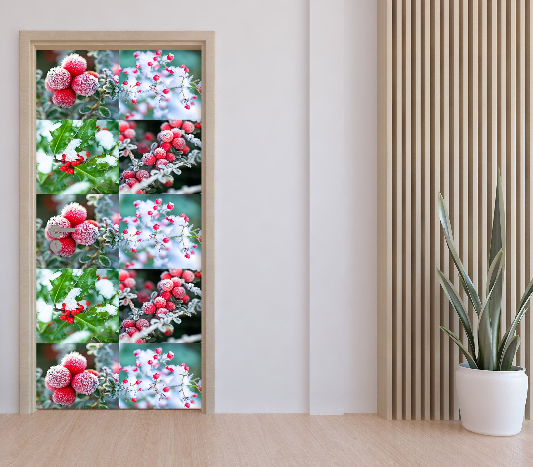 3D Red Fruit 10745 Assaf Frank Door Mural