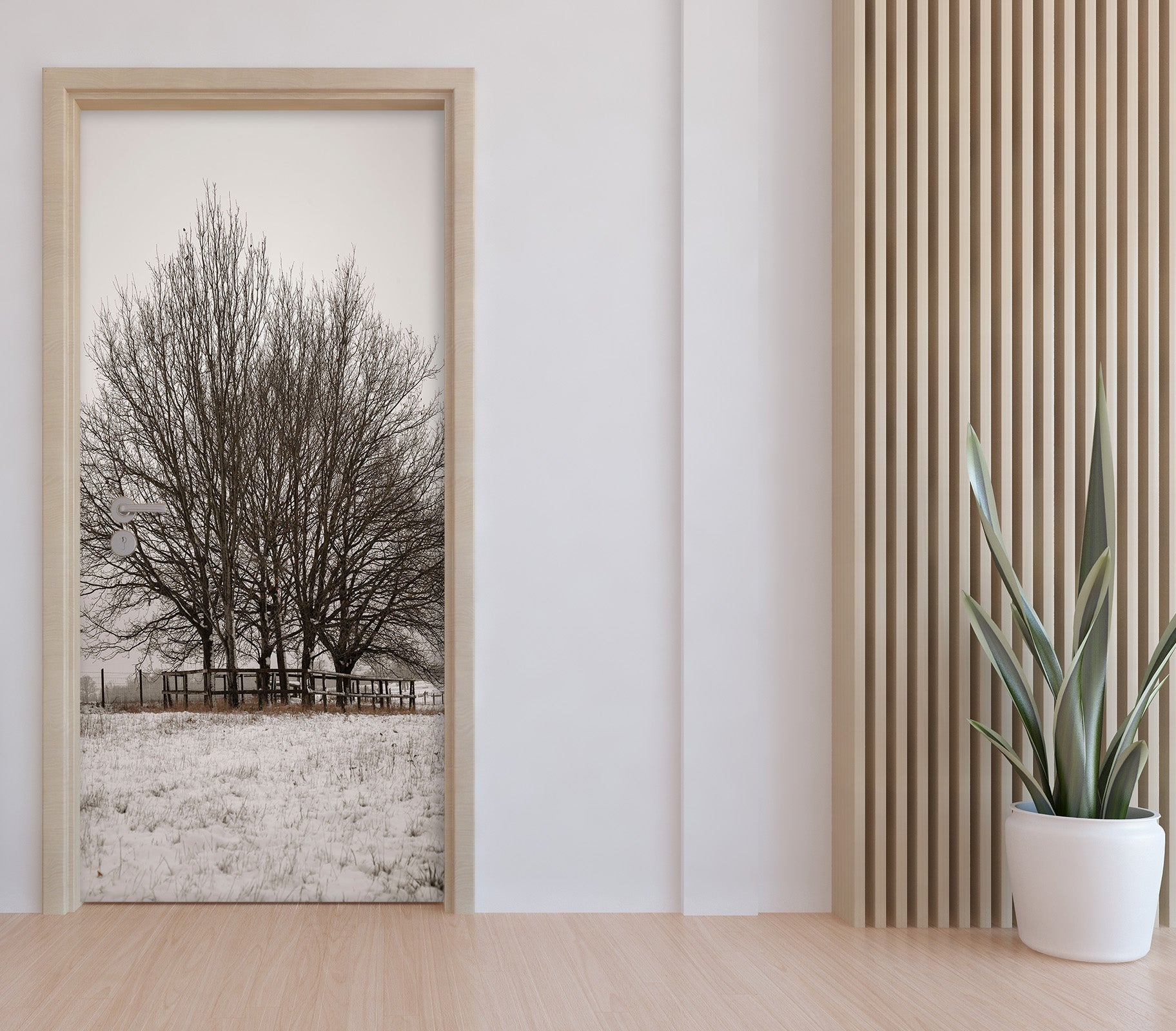 3D Trees Pattern 101211 Assaf Frank Door Mural