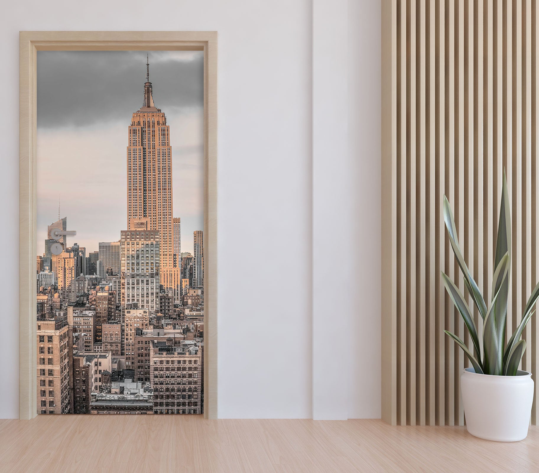 3D Modern City 5040 Assaf Frank Door Mural