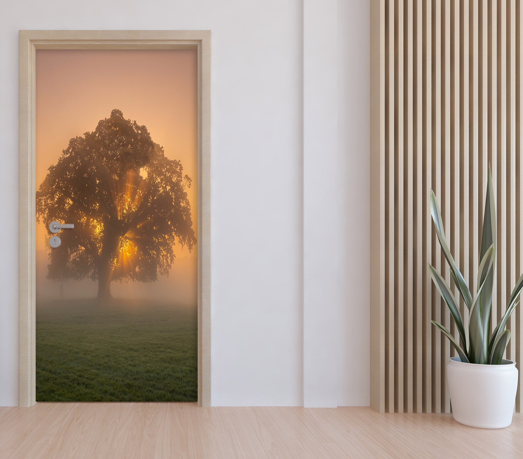 3D Tree Fog 101194 Assaf Frank Door Mural