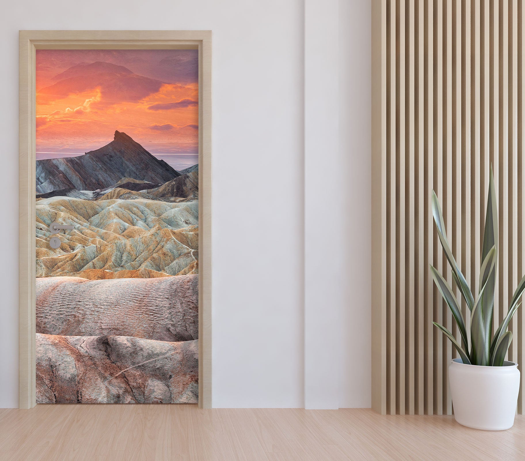 3D Sunset Sky Stone 119144 Marco Carmassi Door Mural