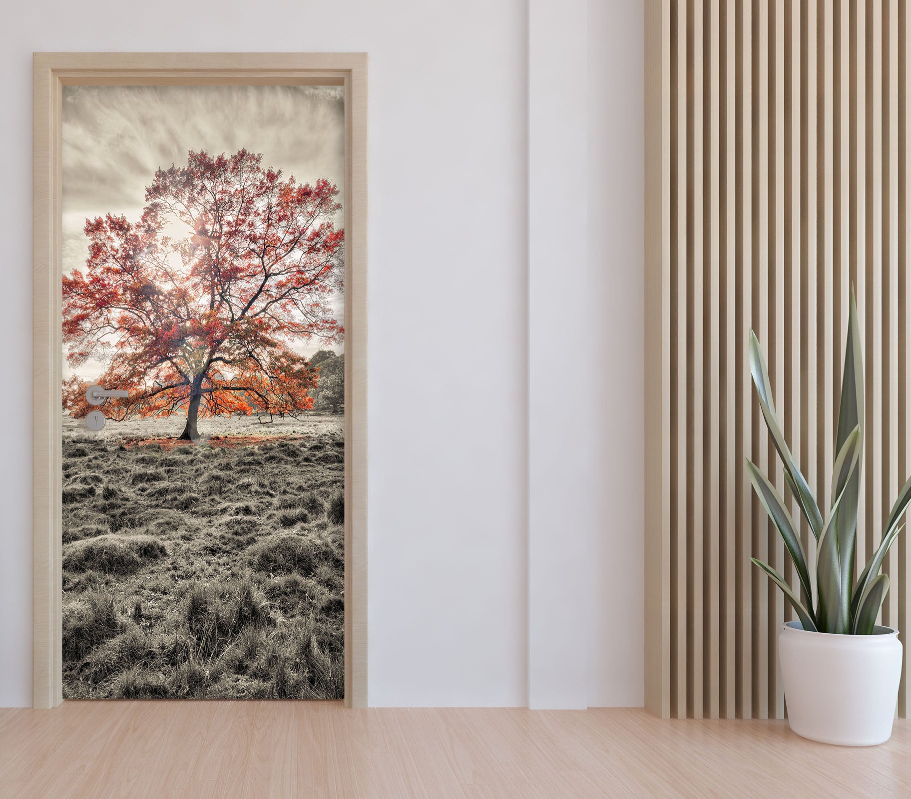 3D Grass Trees 101230 Assaf Frank Door Mural