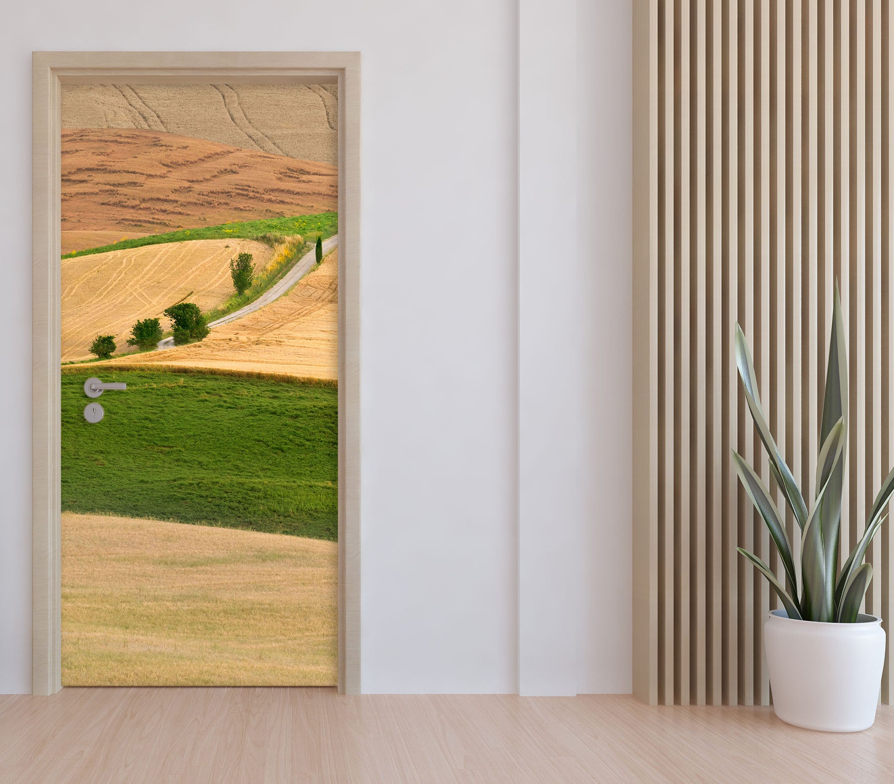 3D Lawn Tree Path 11636 Marco Carmassi Door Mural