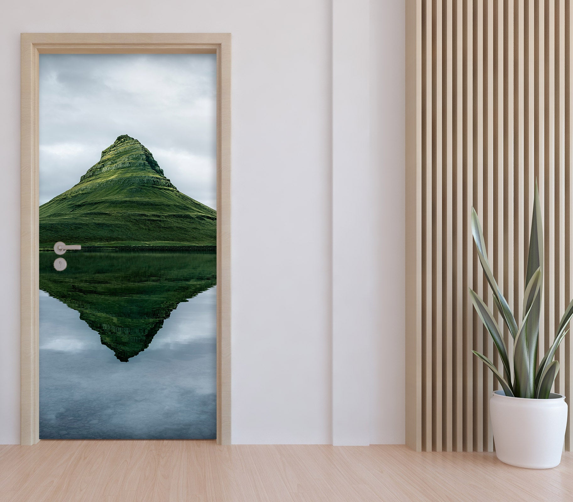 3D Hillside Grass Shadow 11545 Marco Carmassi Door Mural