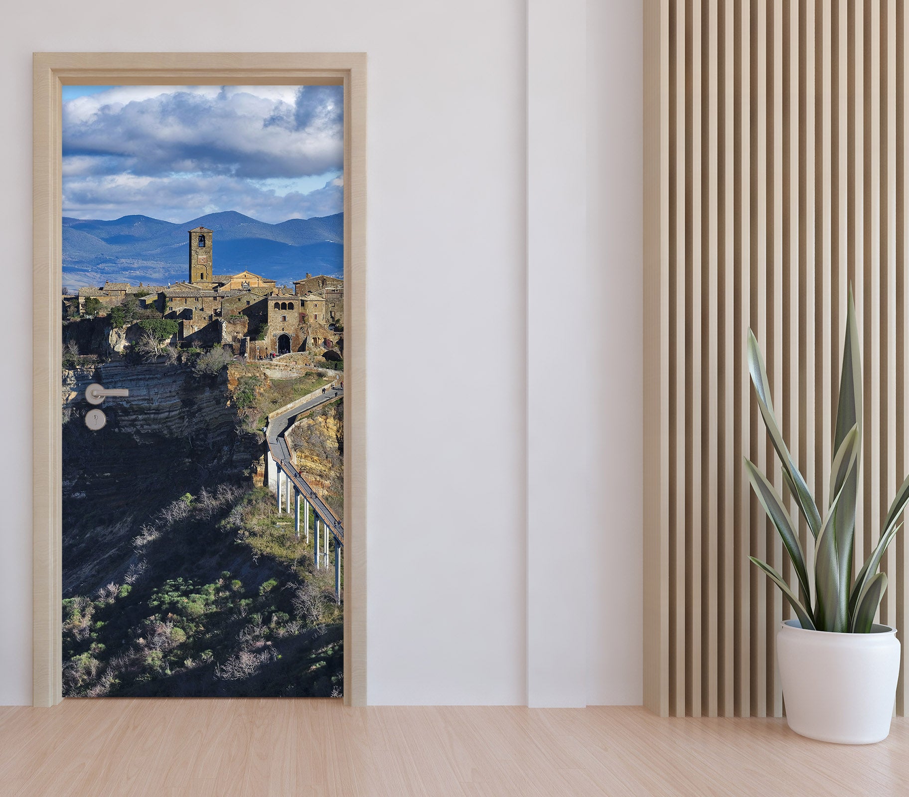 3D Mountain Building 119203 Marco Carmassi Door Mural