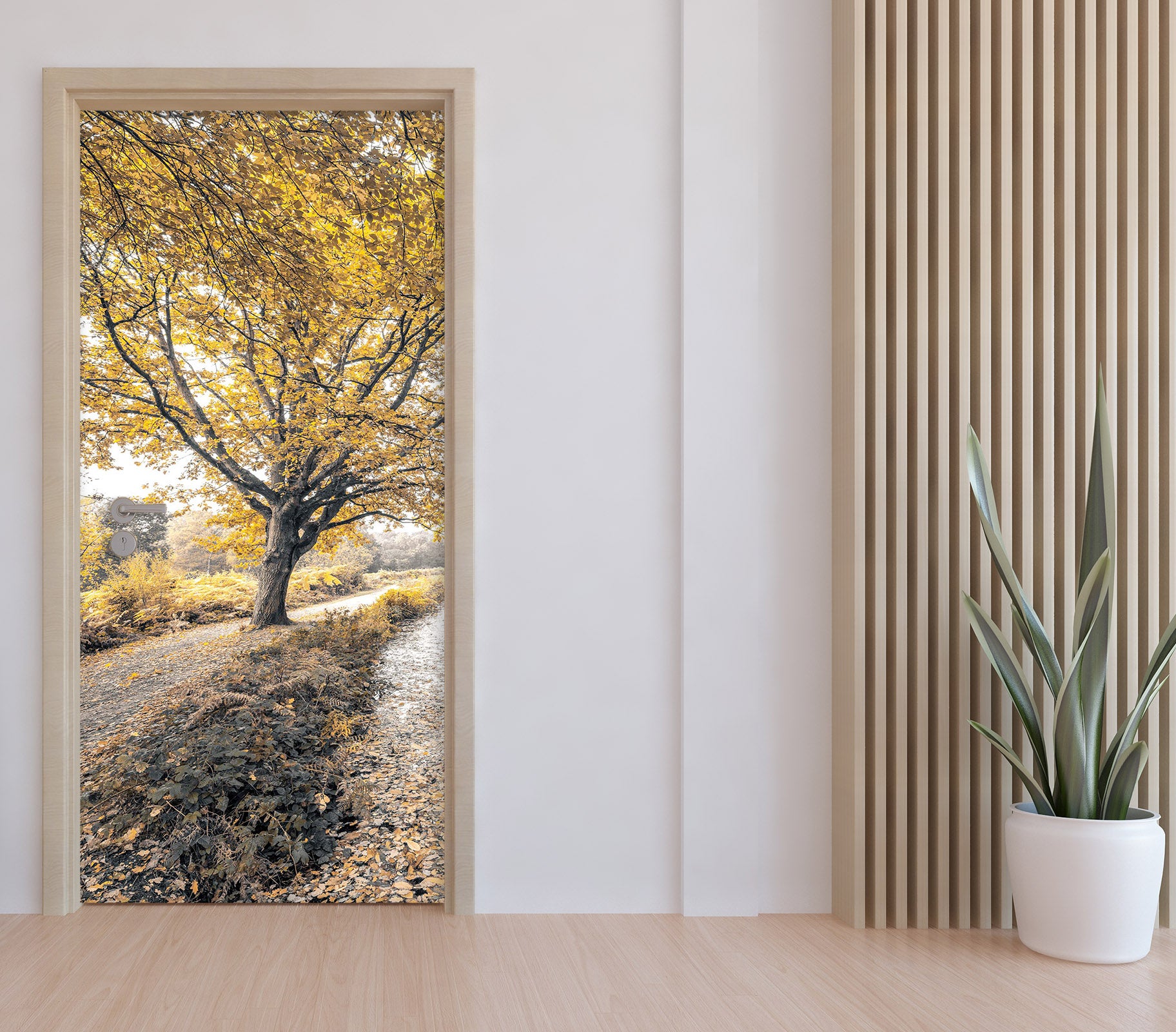 3D Trees Grass 101186 Assaf Frank Door Mural