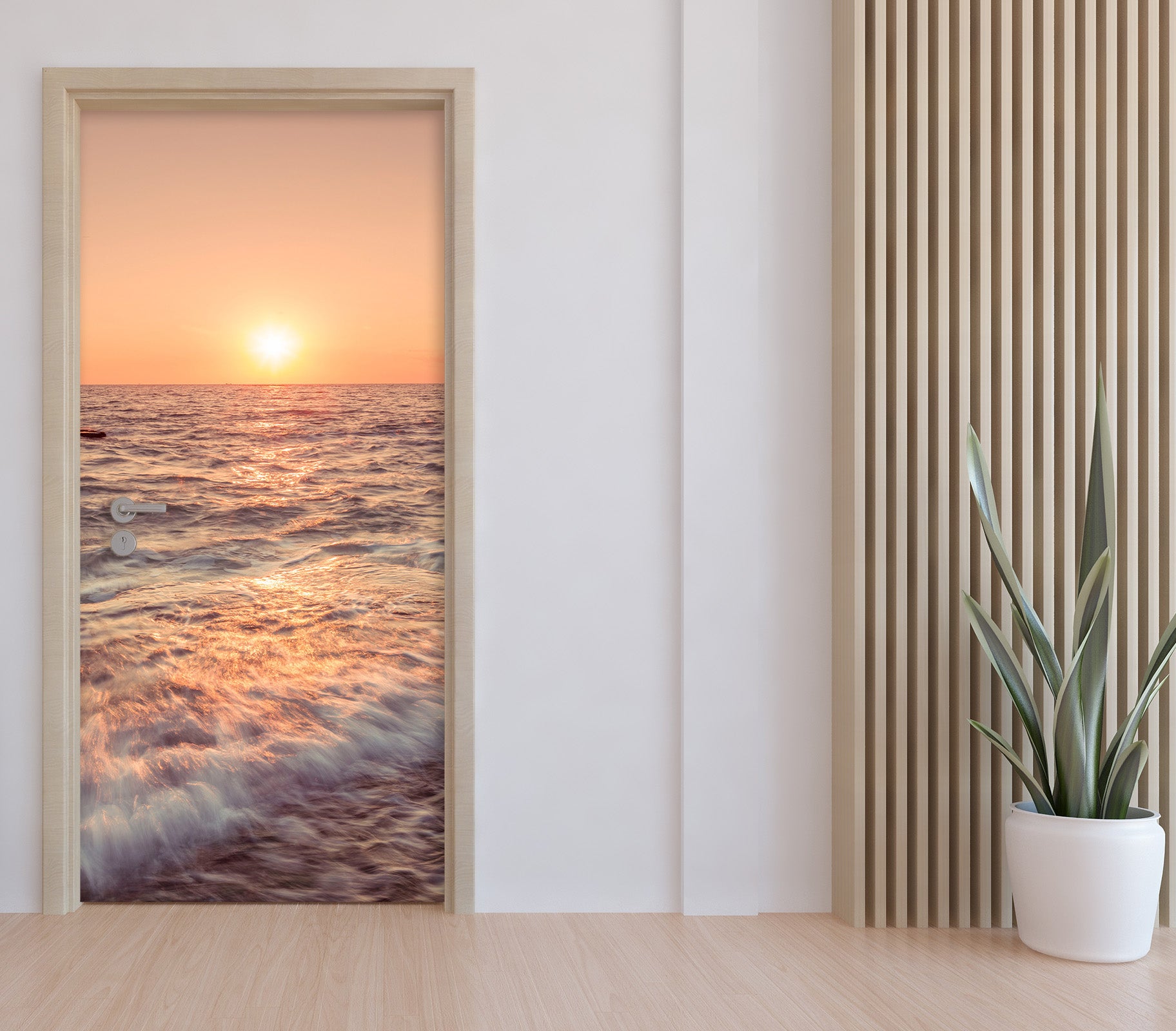 3D Sun Waves 101202 Assaf Frank Door Mural