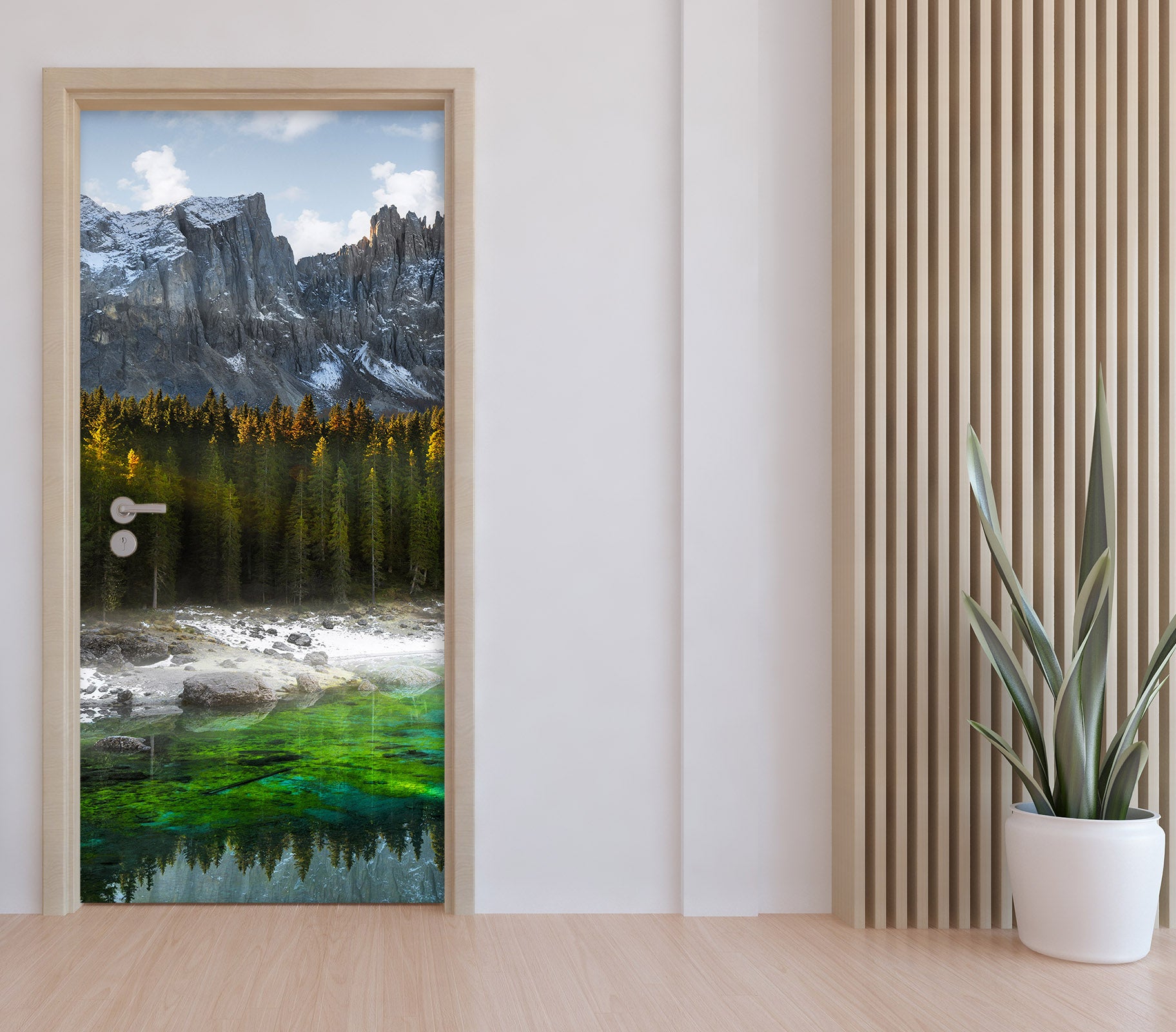 3D Woods River 11446 Marco Carmassi Door Mural