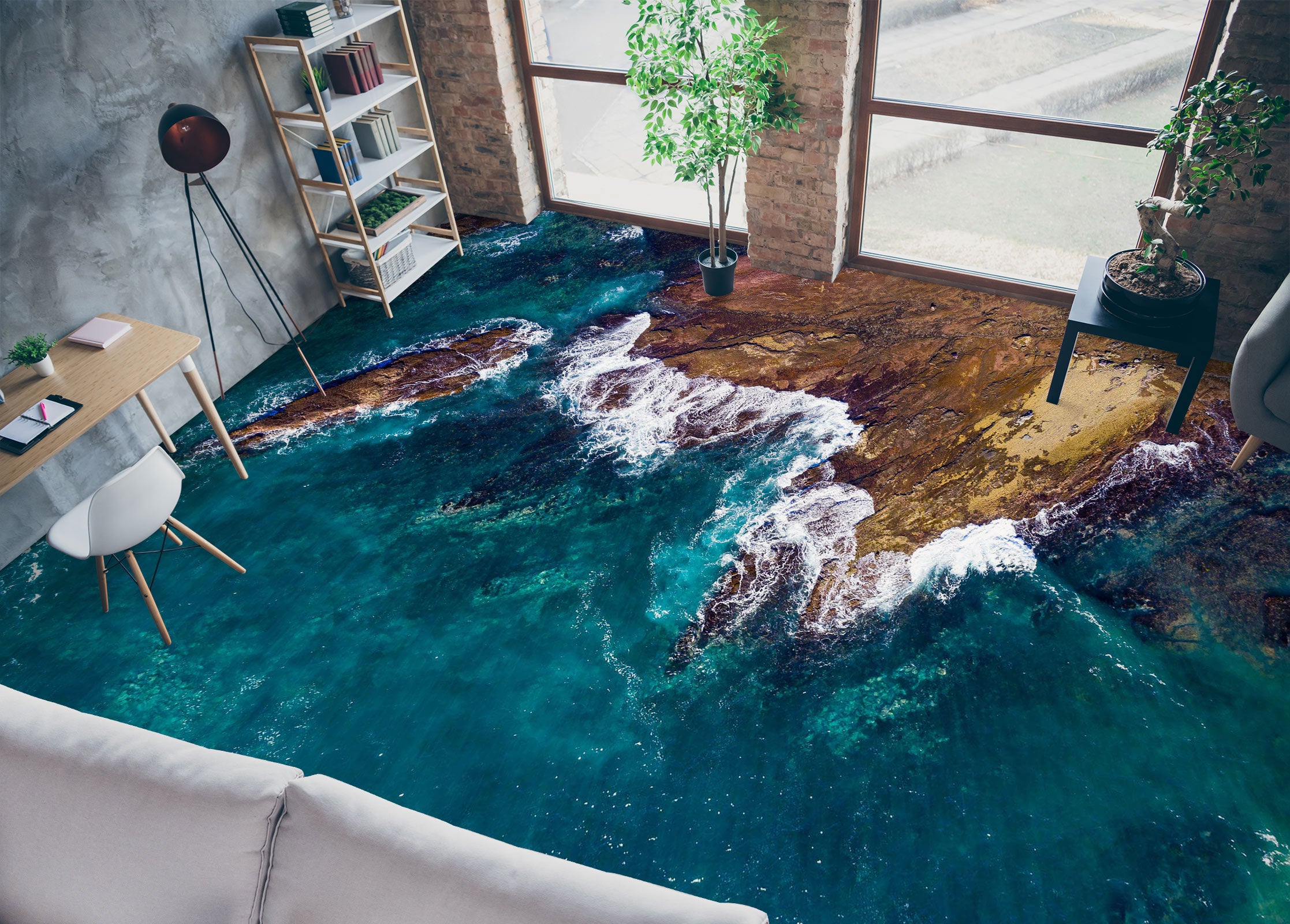 3D Sea Diary 106 Floor Mural  Wallpaper Murals Rug & Mat Print Epoxy waterproof bath floor