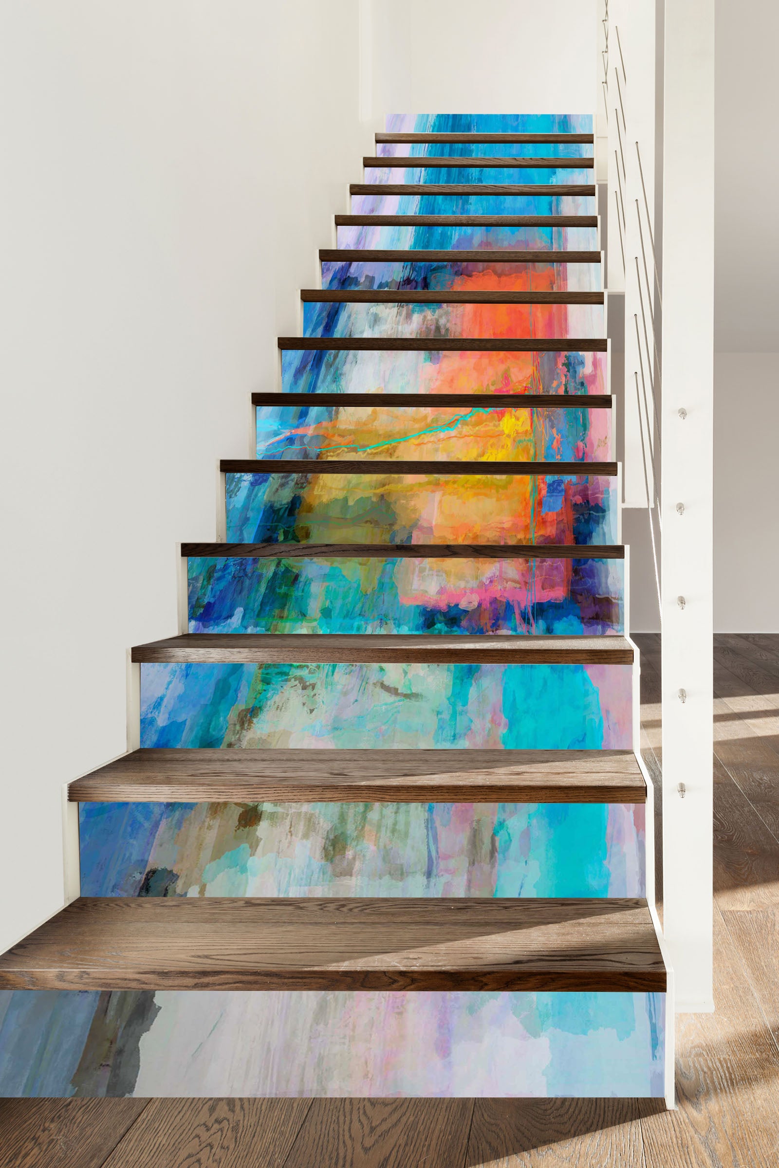 3D Colorful Pigment Texture 104182 Michael Tienhaara Stair Risers