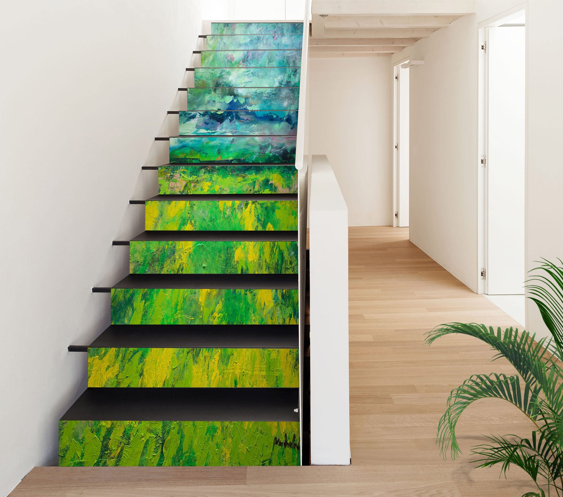 3D Green Grass Landscape 9086 Allan P. Friedlander Stair Risers