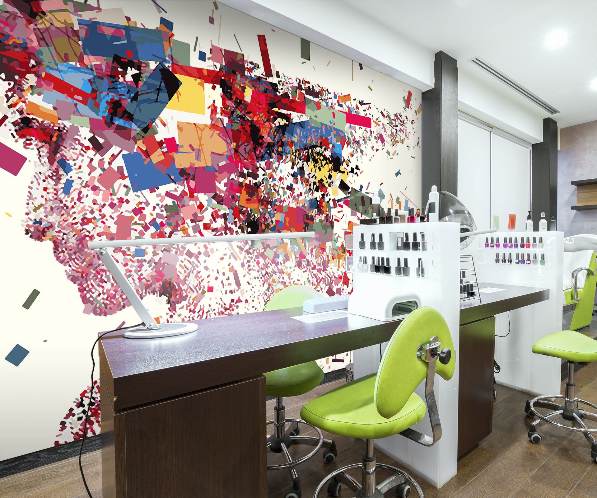 3D Woman Color Film 074 Wall Murals