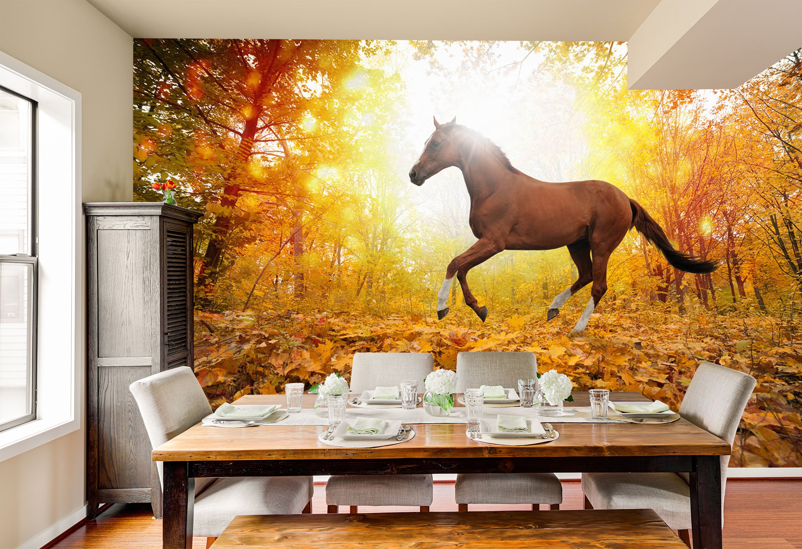 3D Maple Horse 190 Wall Murals