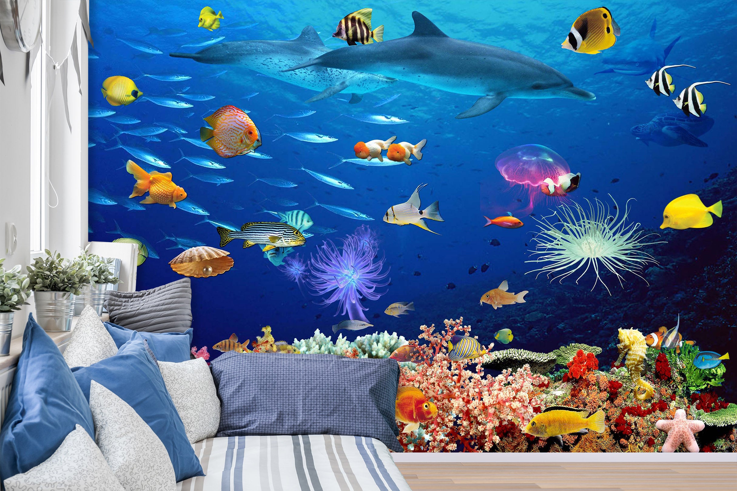 3D The Underwater World 1403 Wall Murals