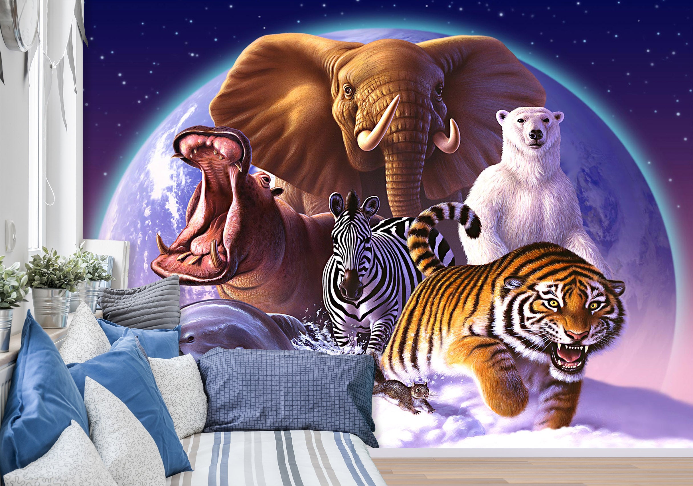 3D Wild World 116 Jerry LoFaro Wall Mural Wall Murals