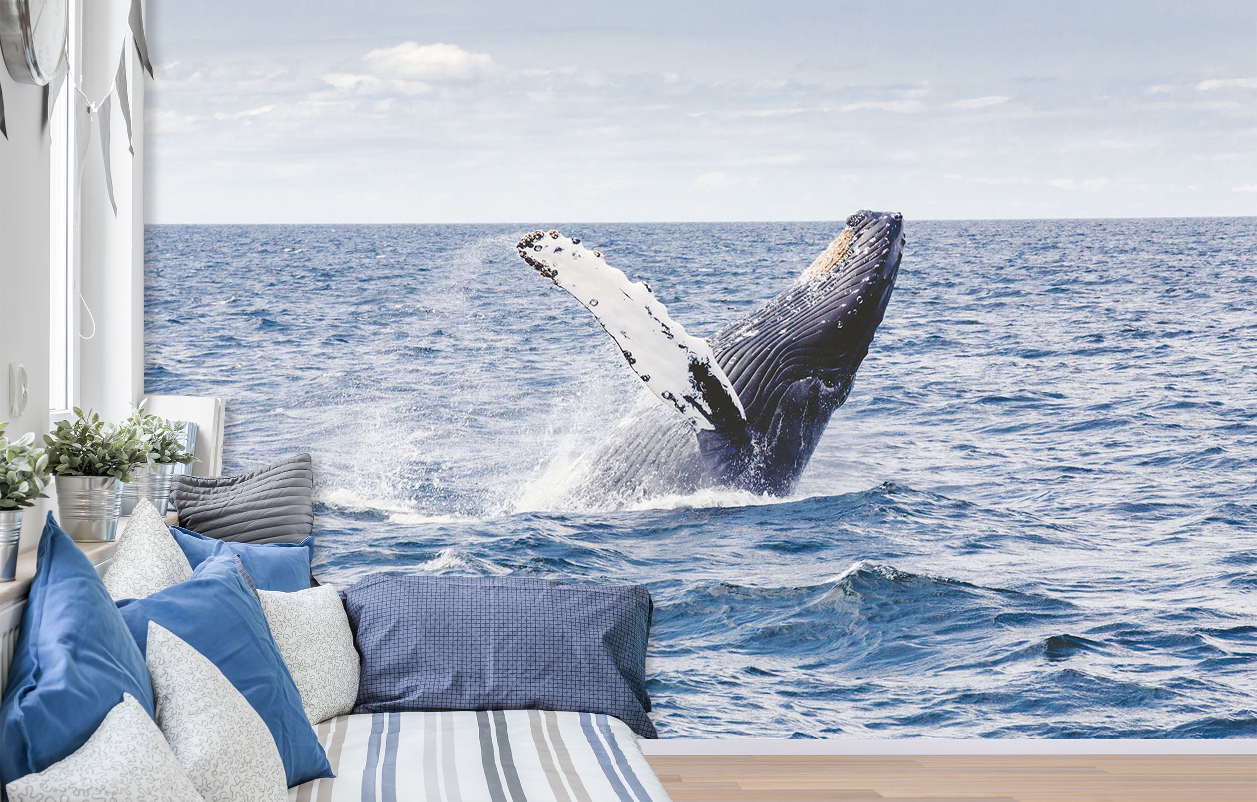 3D Whale Sea 159 Wall Murals