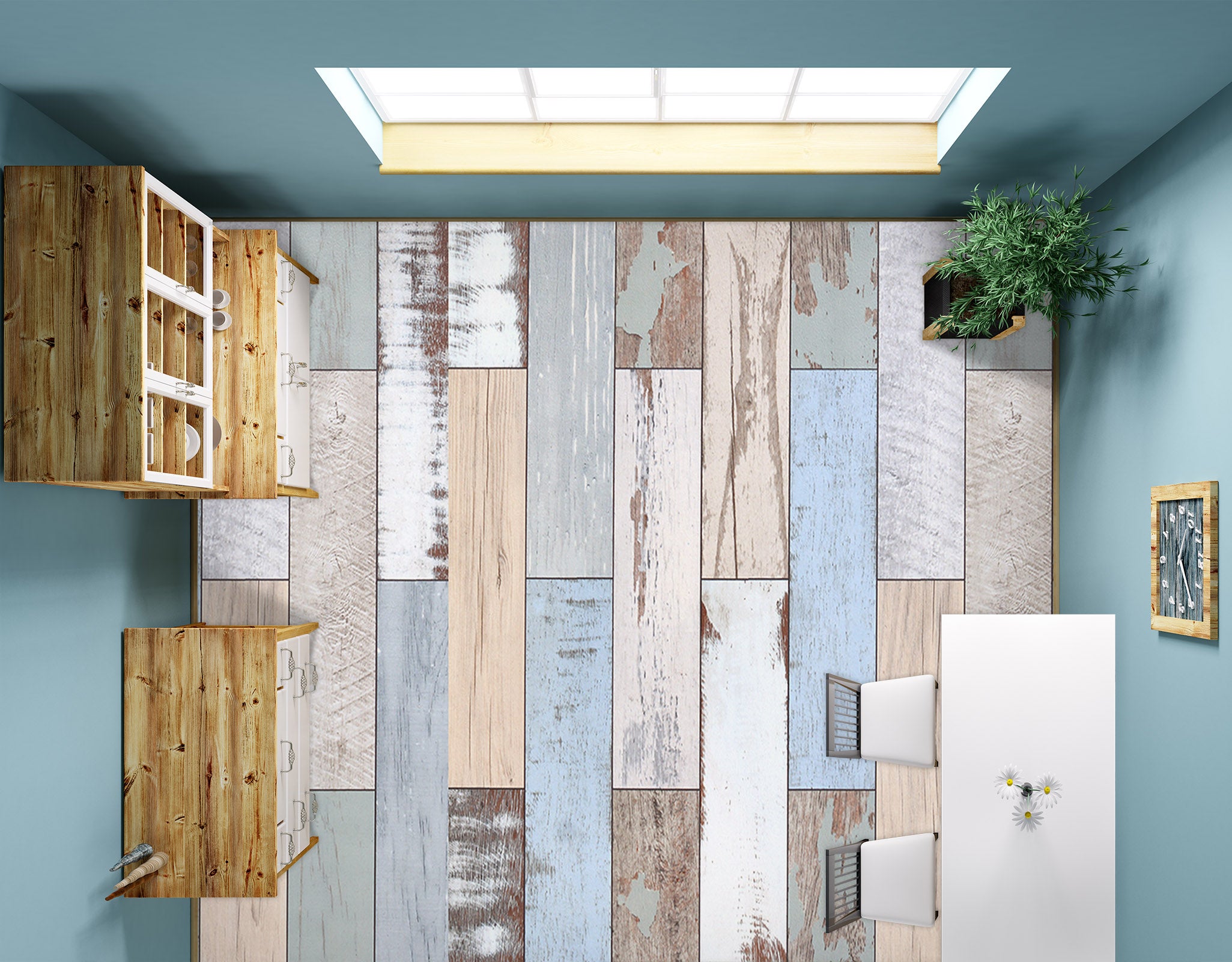 3D Fresh Wood Grains 041 Floor Mural  Wallpaper Murals Rug & Mat Print Epoxy waterproof bath floor