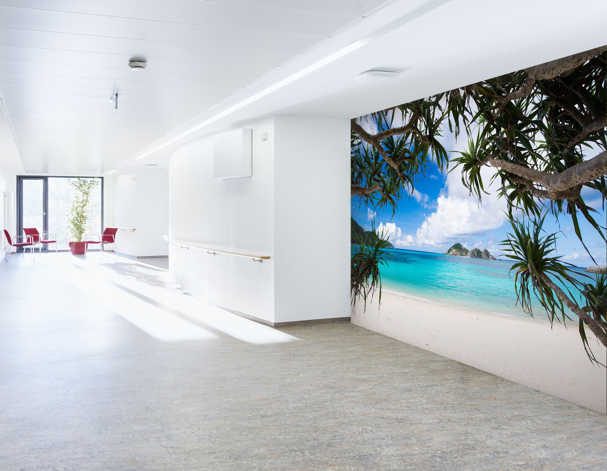 3D Calm Island 207 Wall Murals