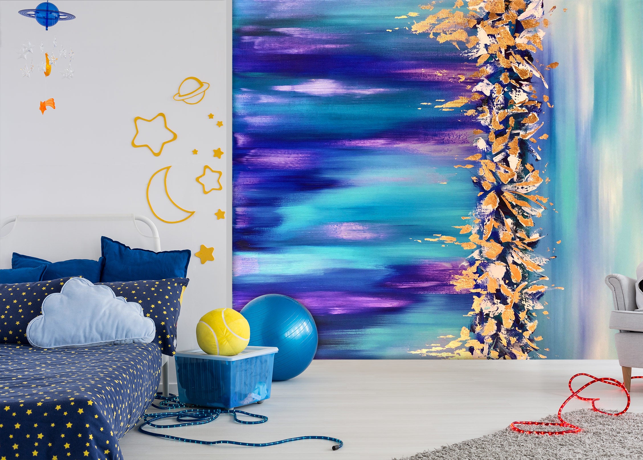 3D Purple Pigment 137 Skromova Marina Wall Mural Wall Murals